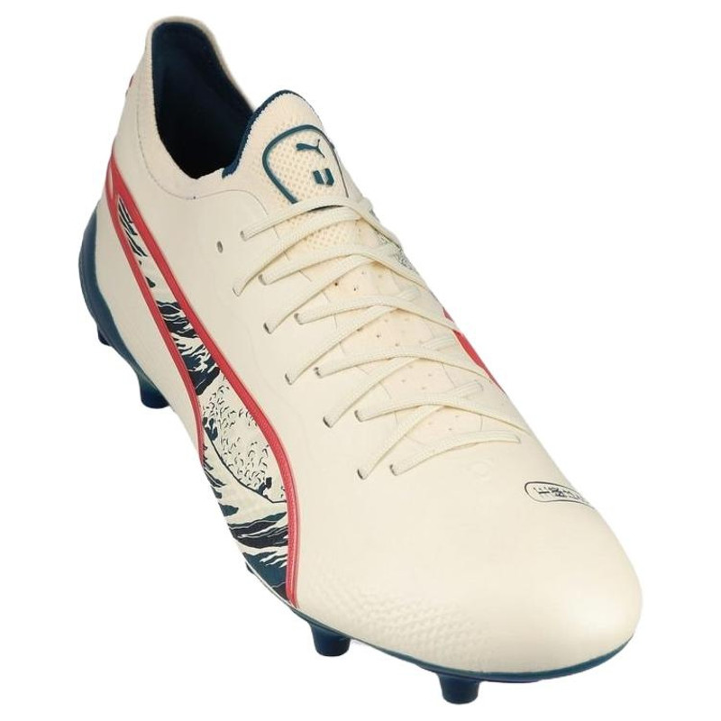 PUMA x Unisport King Ultimate FG 'Cream White Red' 108135-01 3