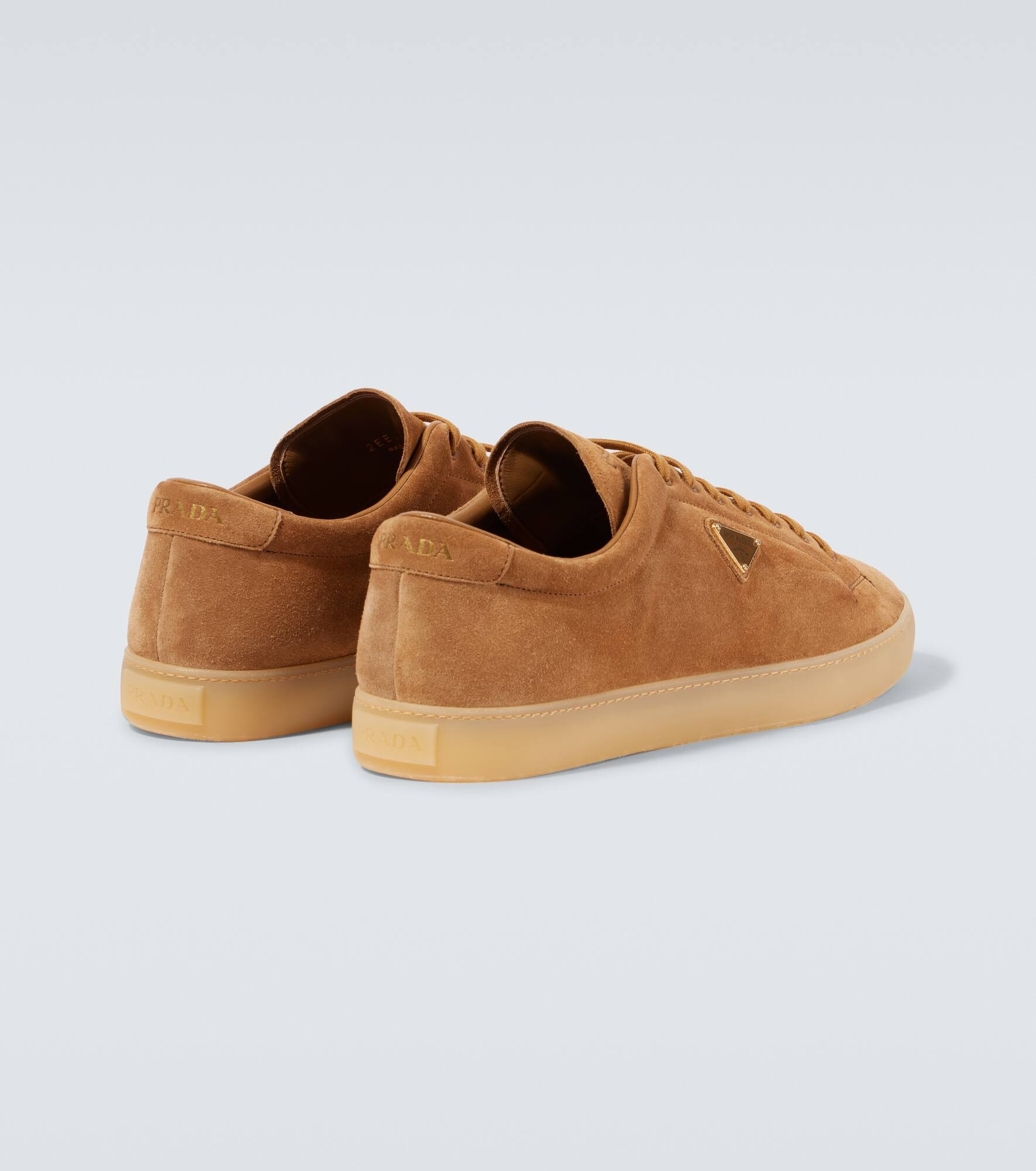Logo suede sneakers - 6