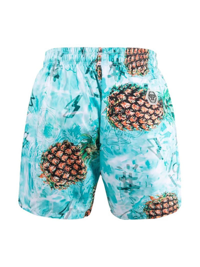 PHILIPP PLEIN pineapple skies swim shorts outlook