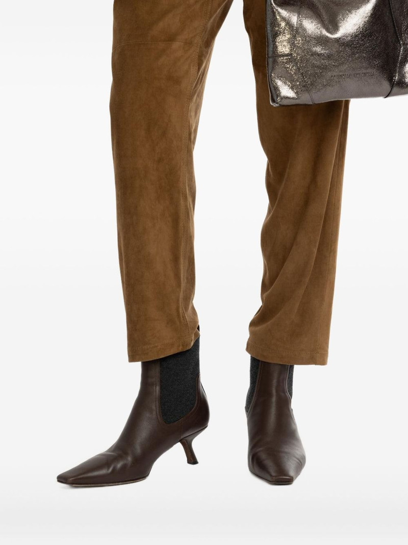 Brunello Cucinelli kitten-heel pointed-toe boots outlook