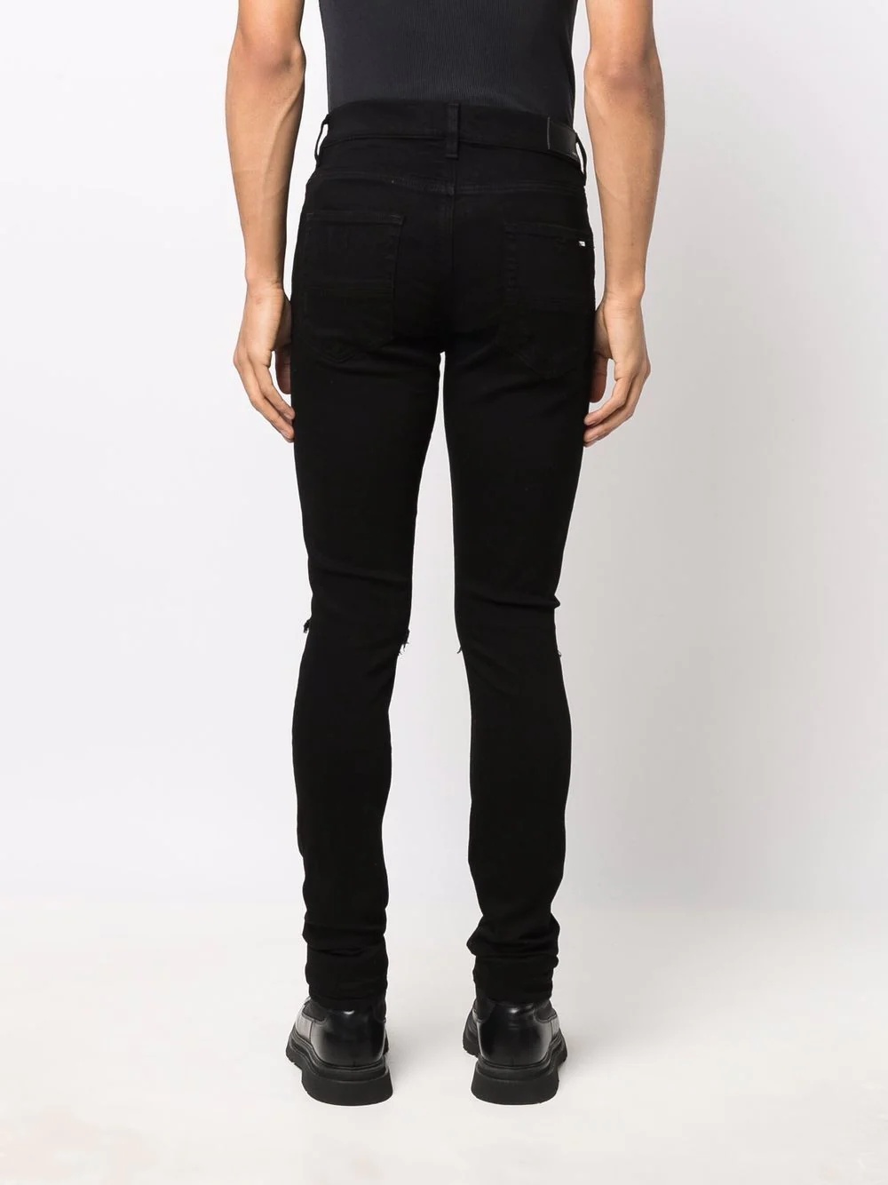 ripped-detailing skinny jeans - 4