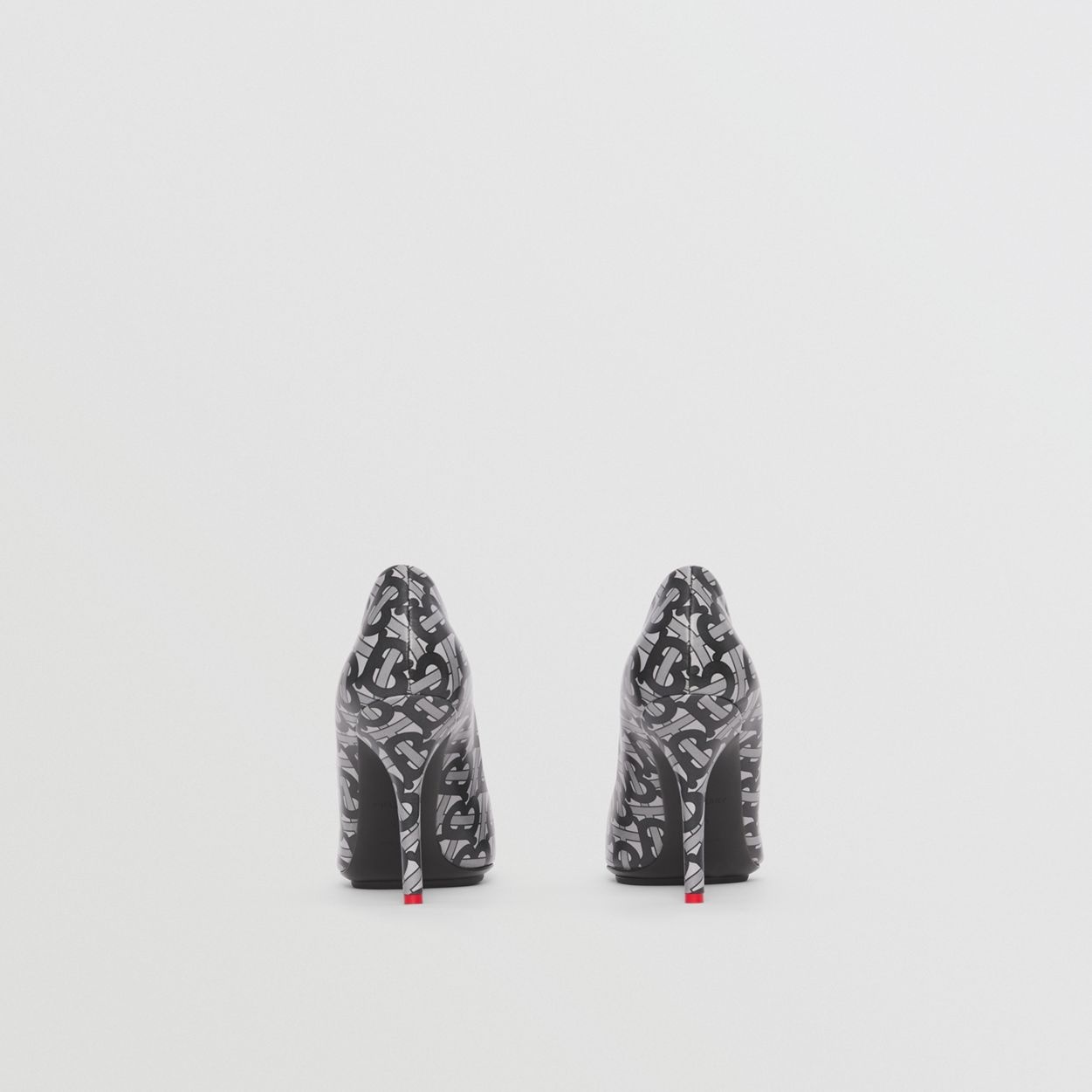 Monogram Print Lambskin Point-toe Pumps - 6