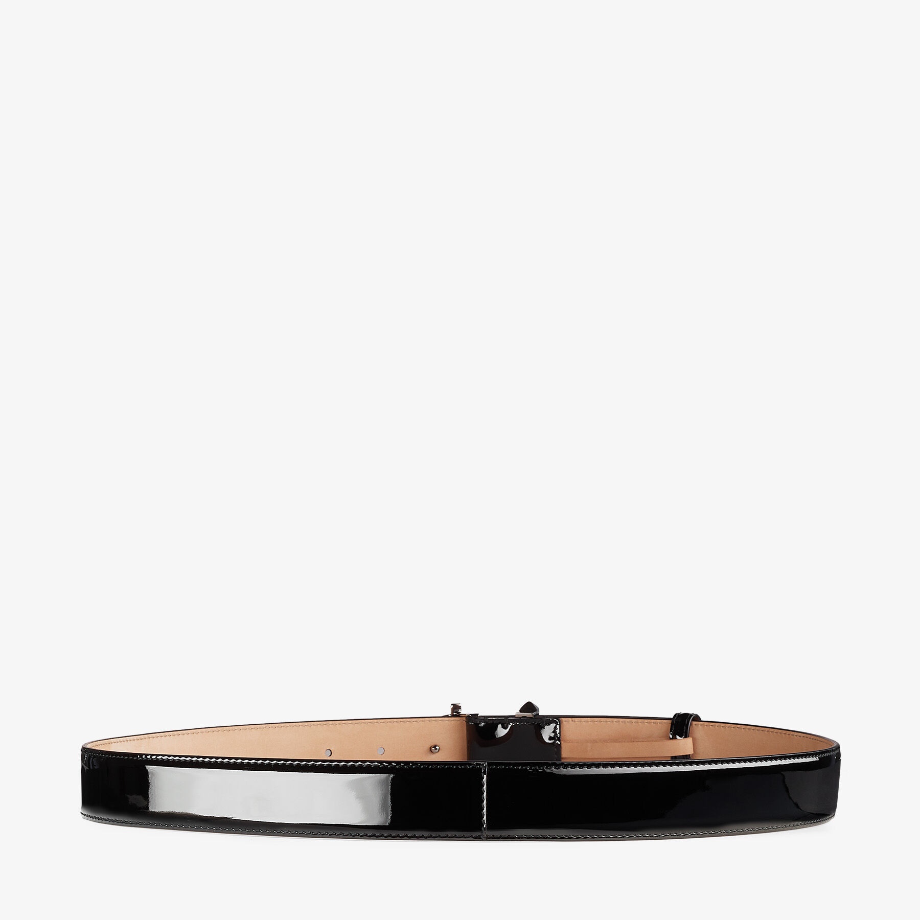 Jc-bar Blt
Black Patent Leather Bar Belt with JC Emblem - 3