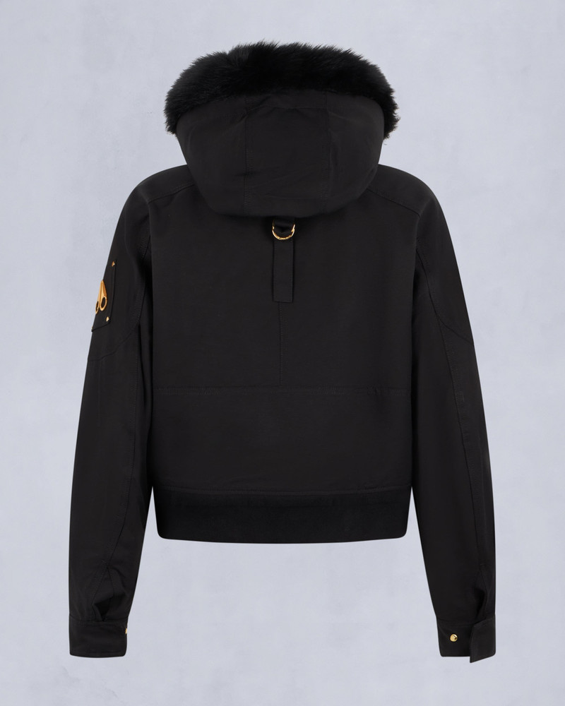 GOLD SERIES LOGAN SHEARLING TRIM BOMBER JACKET 6