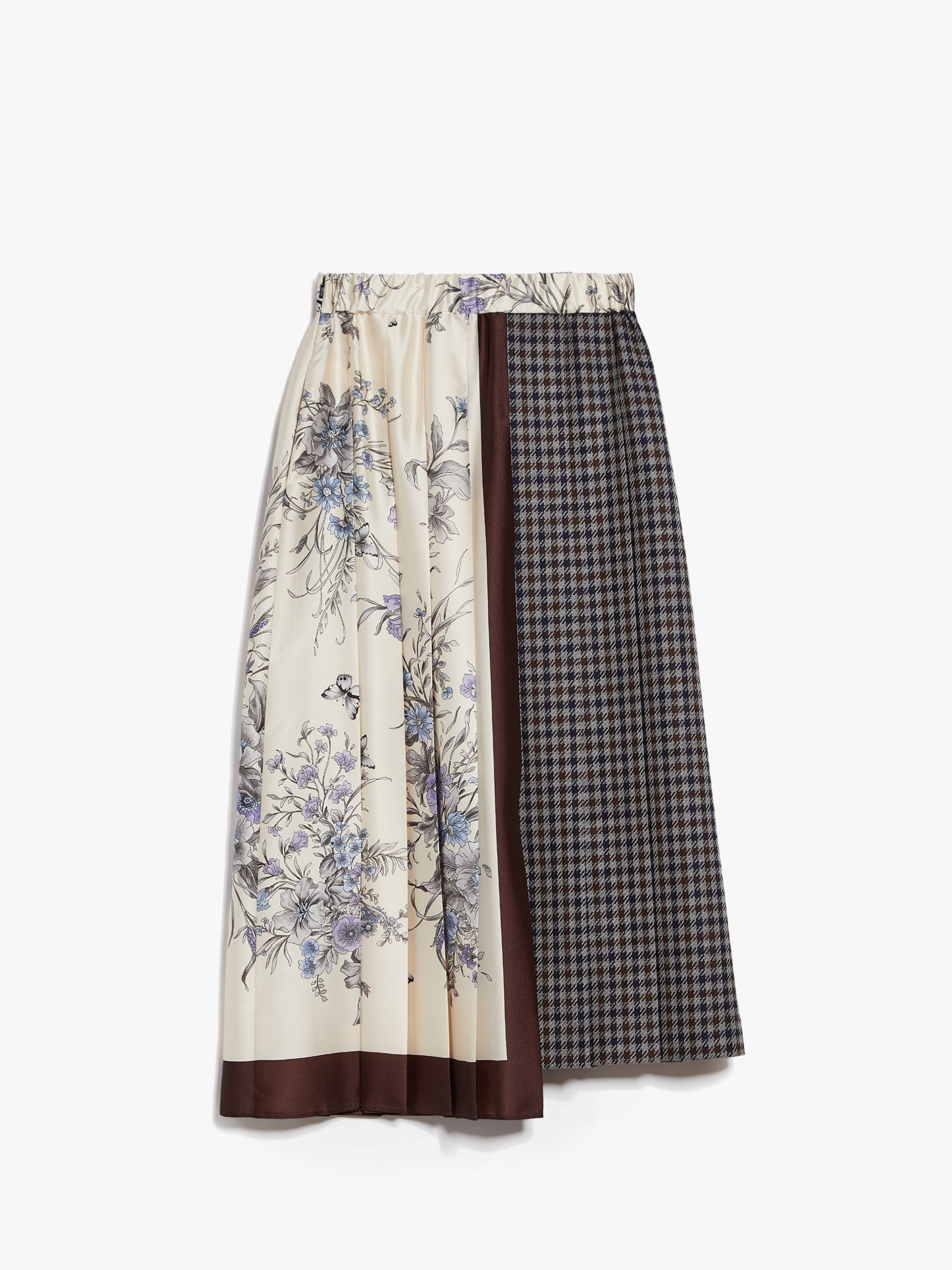 WALK Wool and cotton basketweave skirt - 1