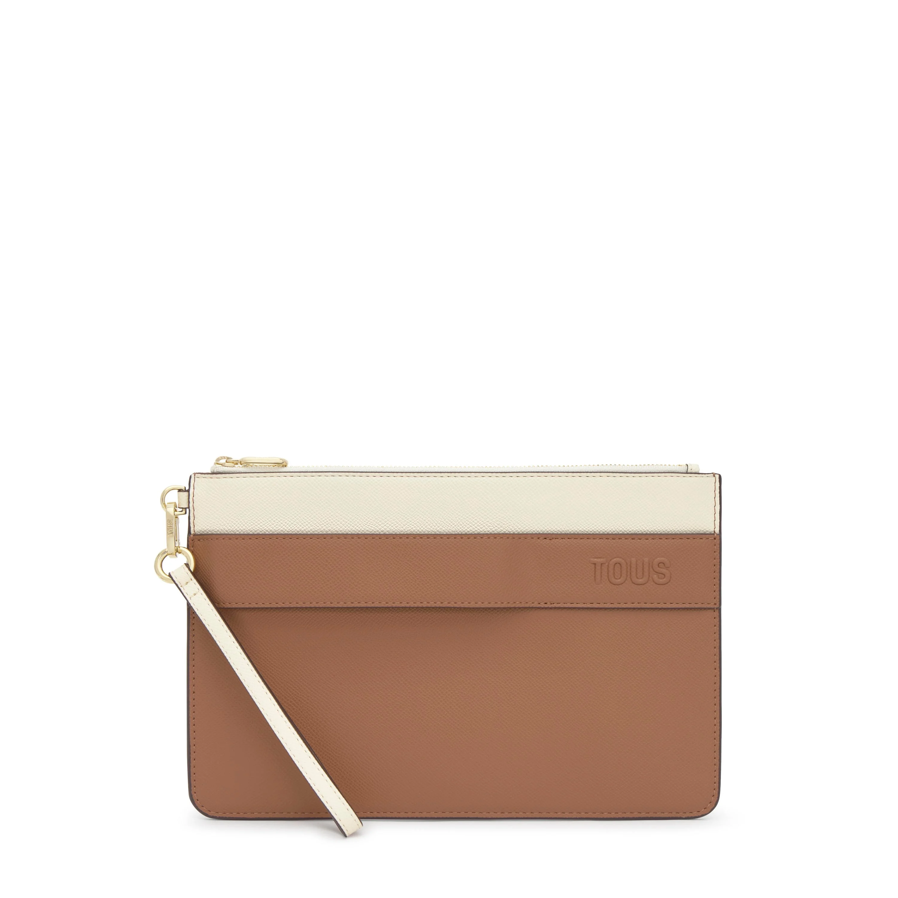 Mocha-colored Clutch bag TOUS Audree Saffiano - 1