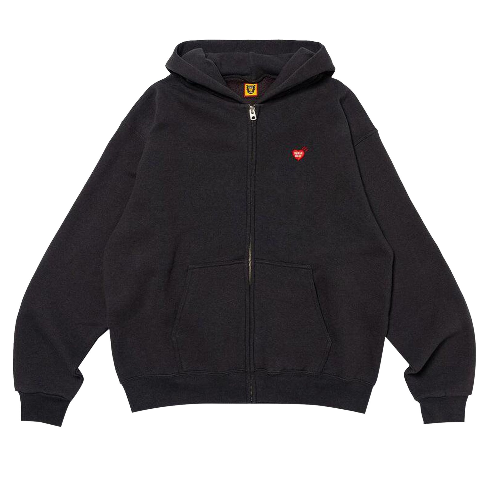サイズM HUMAN MADE ZIP-UP HOODIE BLACK Human Made – Zip-Up Hoodie Black