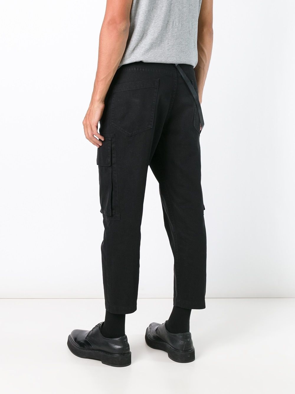 twill cargo trousers - 4