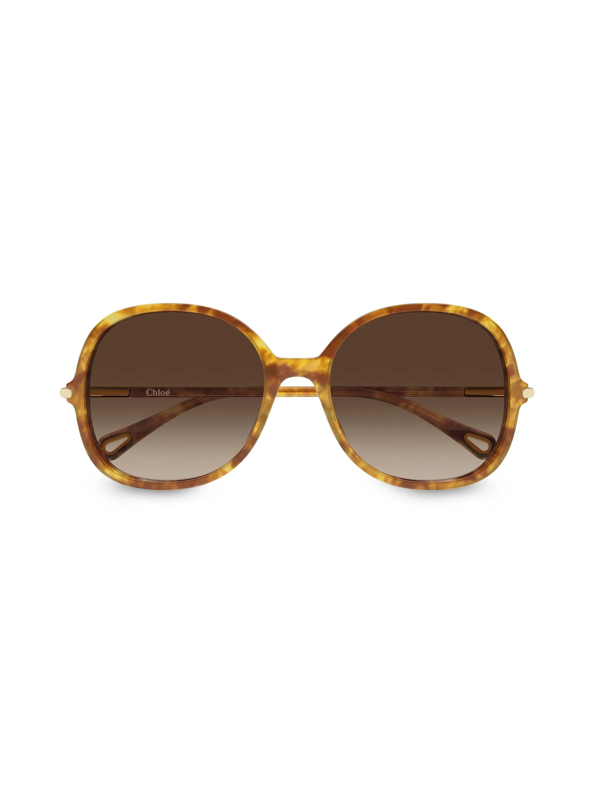 Women's Tubolar 57MM Round Sunglasses - Brown Grey - 1