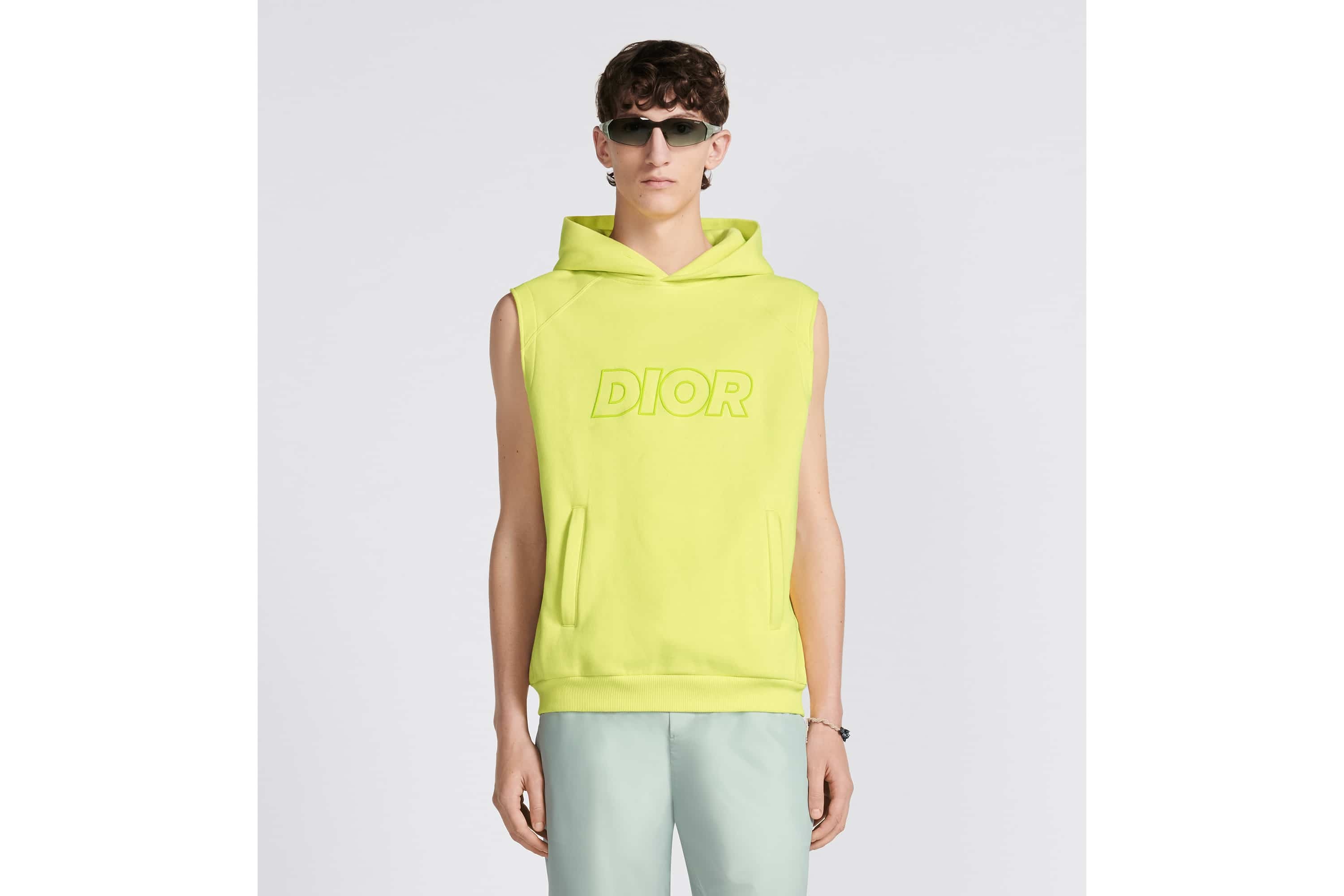 Oversized Sleeveless Hooded Sweatshirt - 4