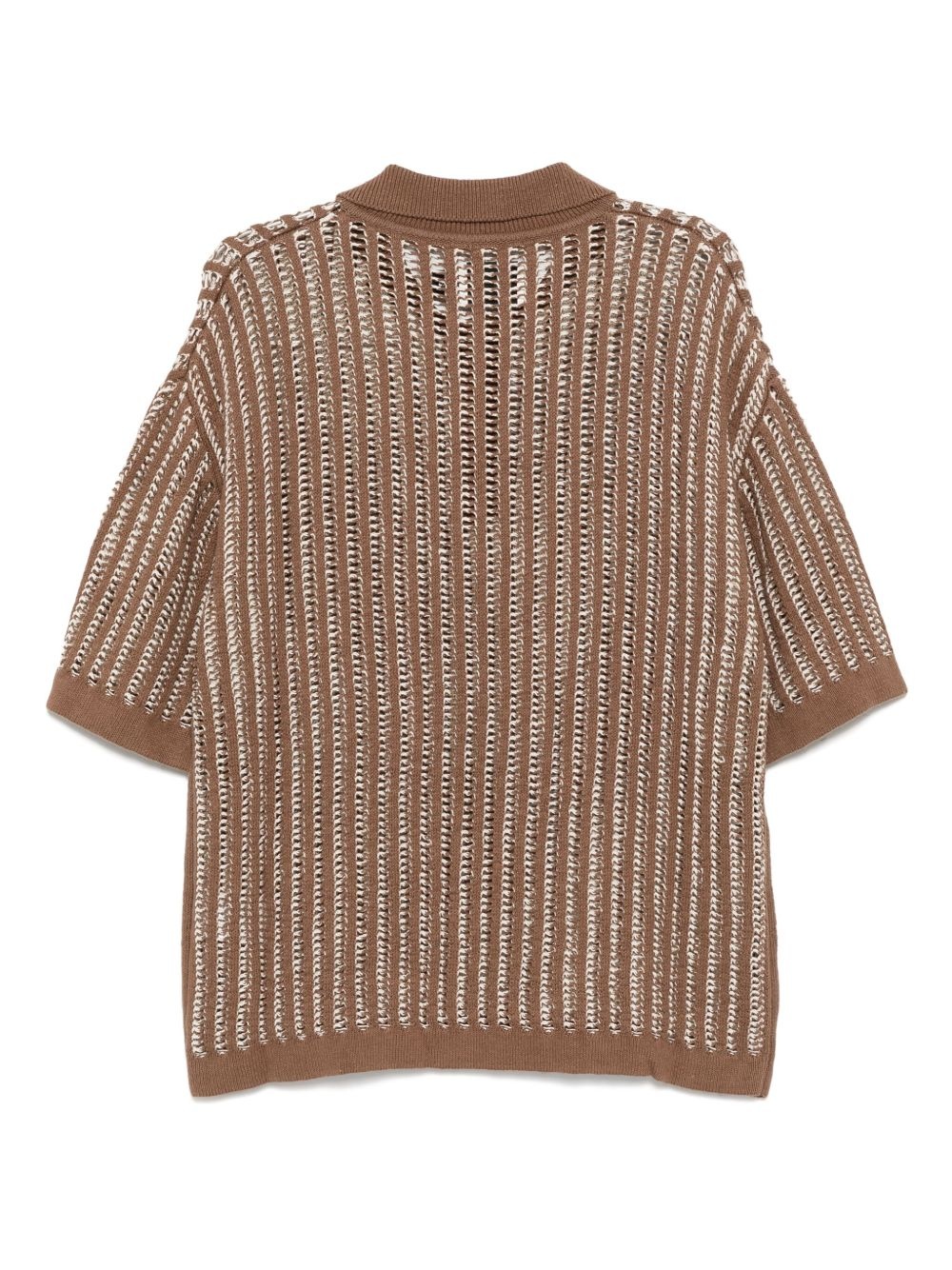 CROCHET-KNIT SHIRT - 2