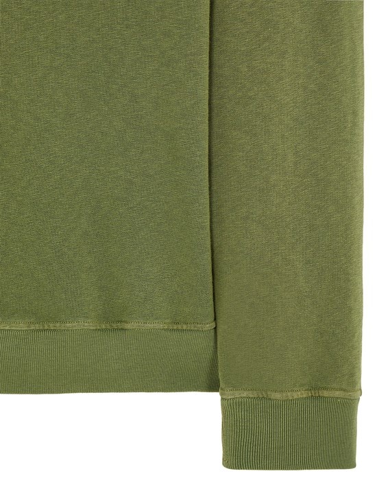 66360 MALFILE' FLEECE_GARMENT DYED 'OLD' EFFECT OLIVE GREEN - 4