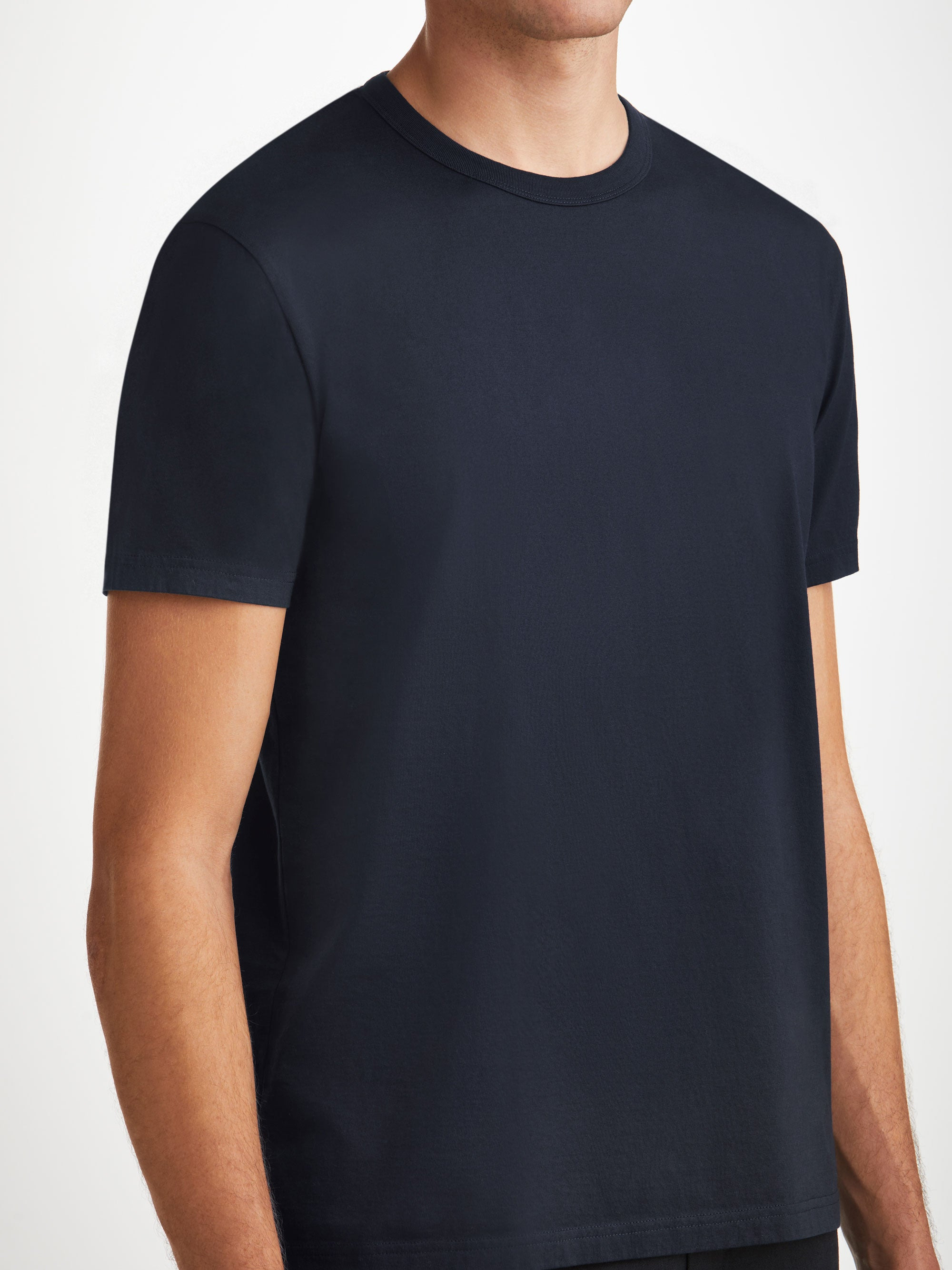 Men's T-Shirt Barny Pima Cotton Navy - 7