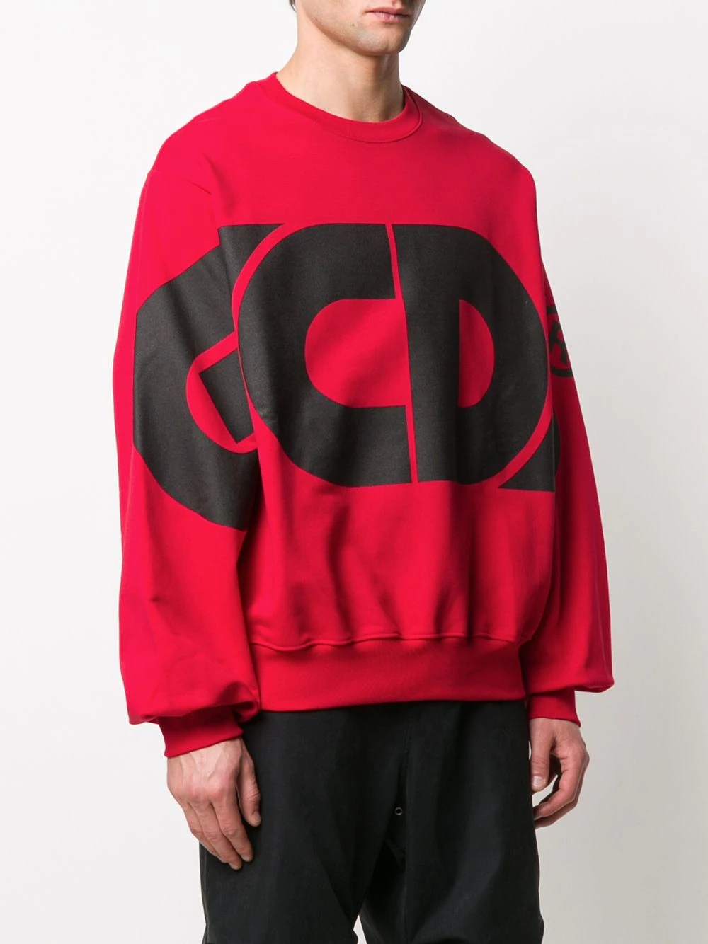 oversized logo print sweatshirt - 3