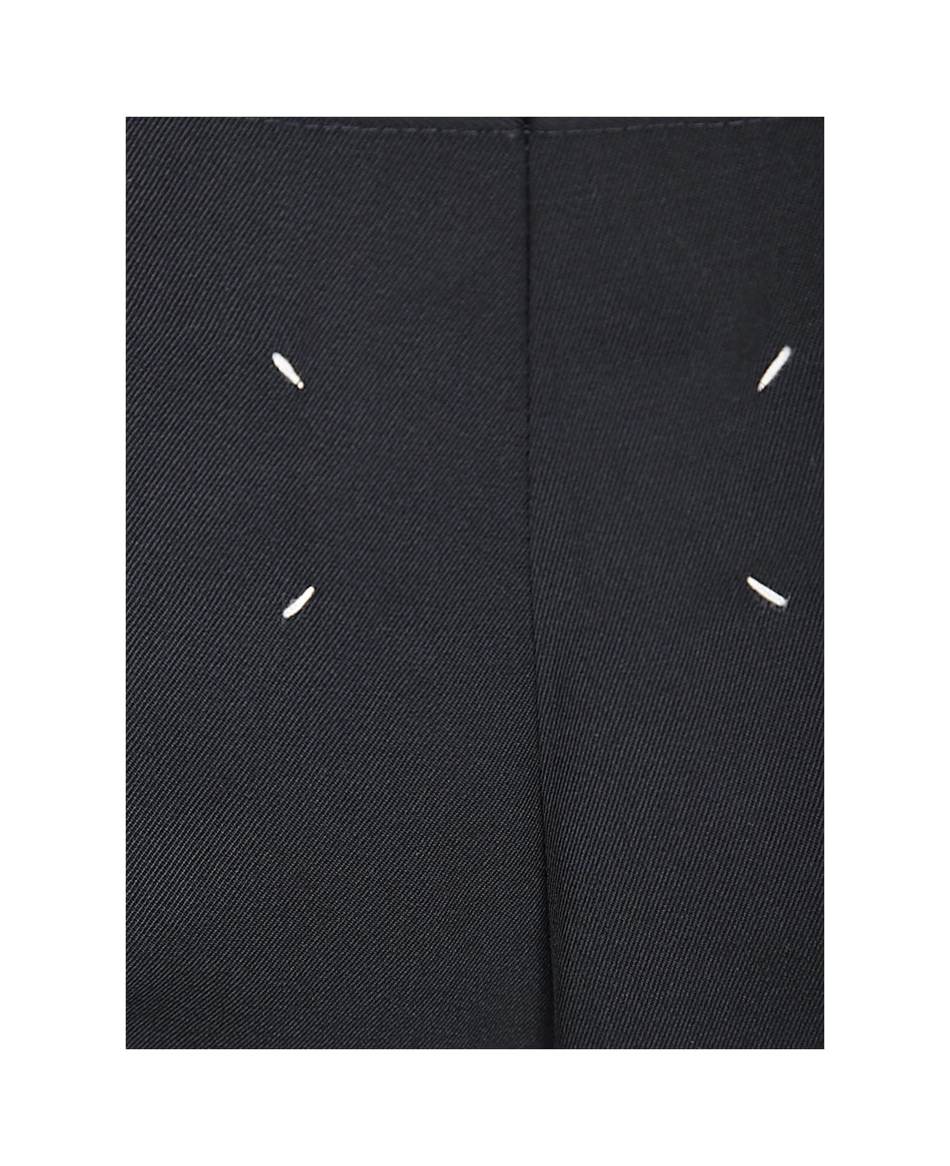 Navy Virgin Wool Trousers - 3