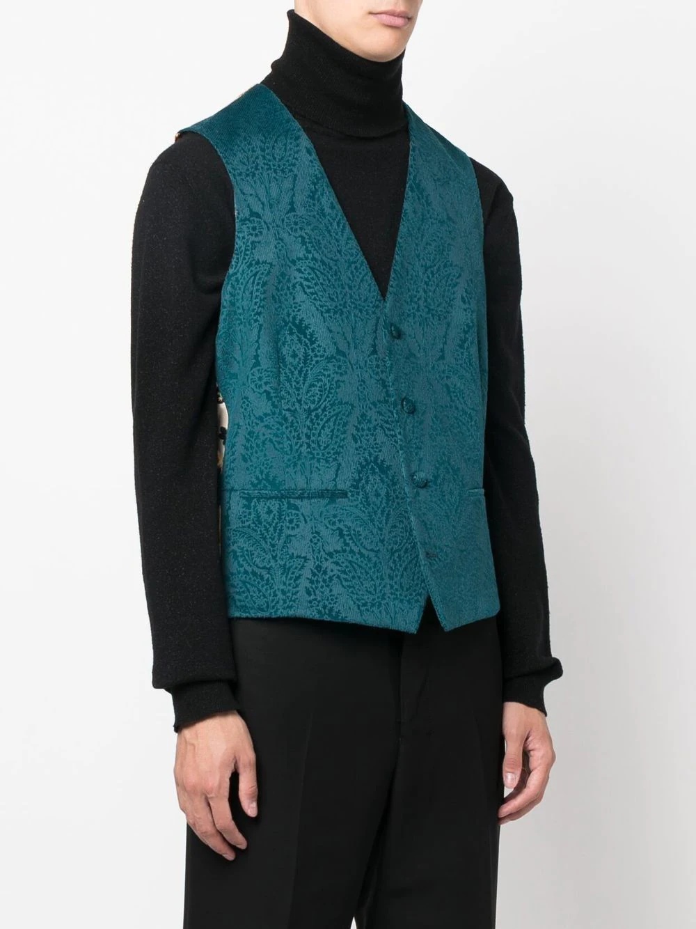 paisley pattern waistcoat - 3