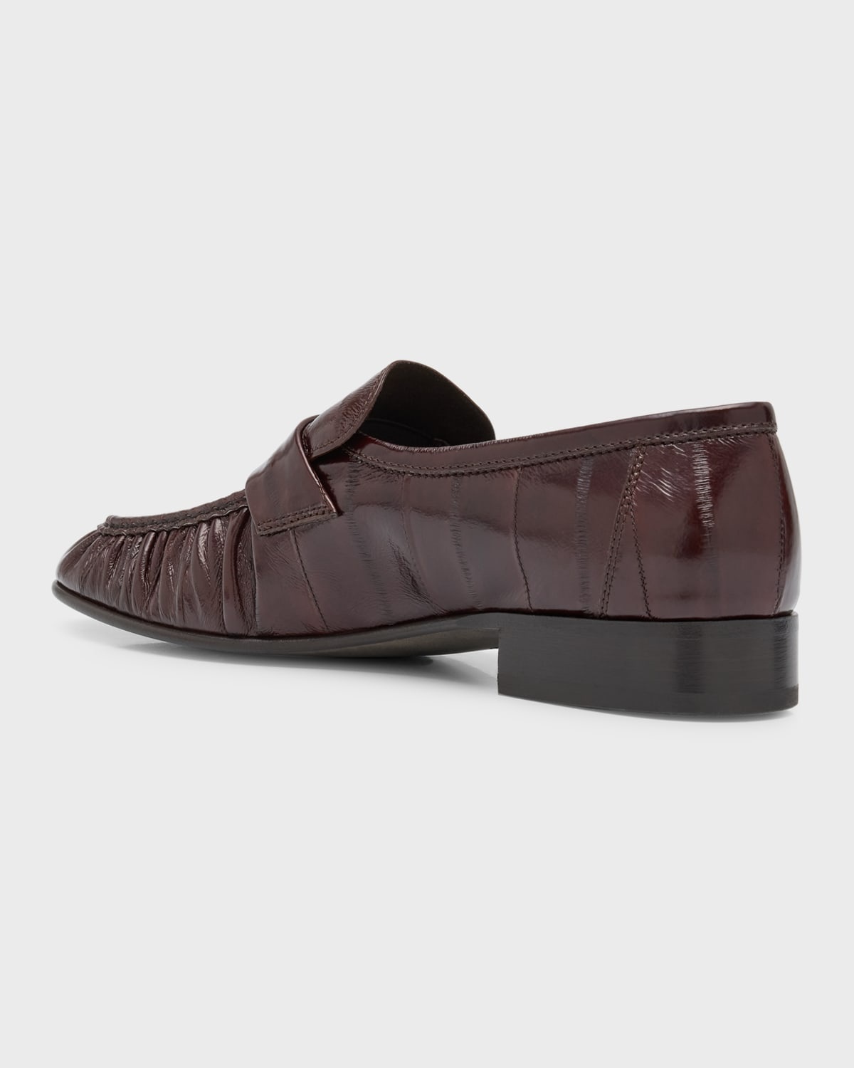 Soft Leather Flat Loafers - 4