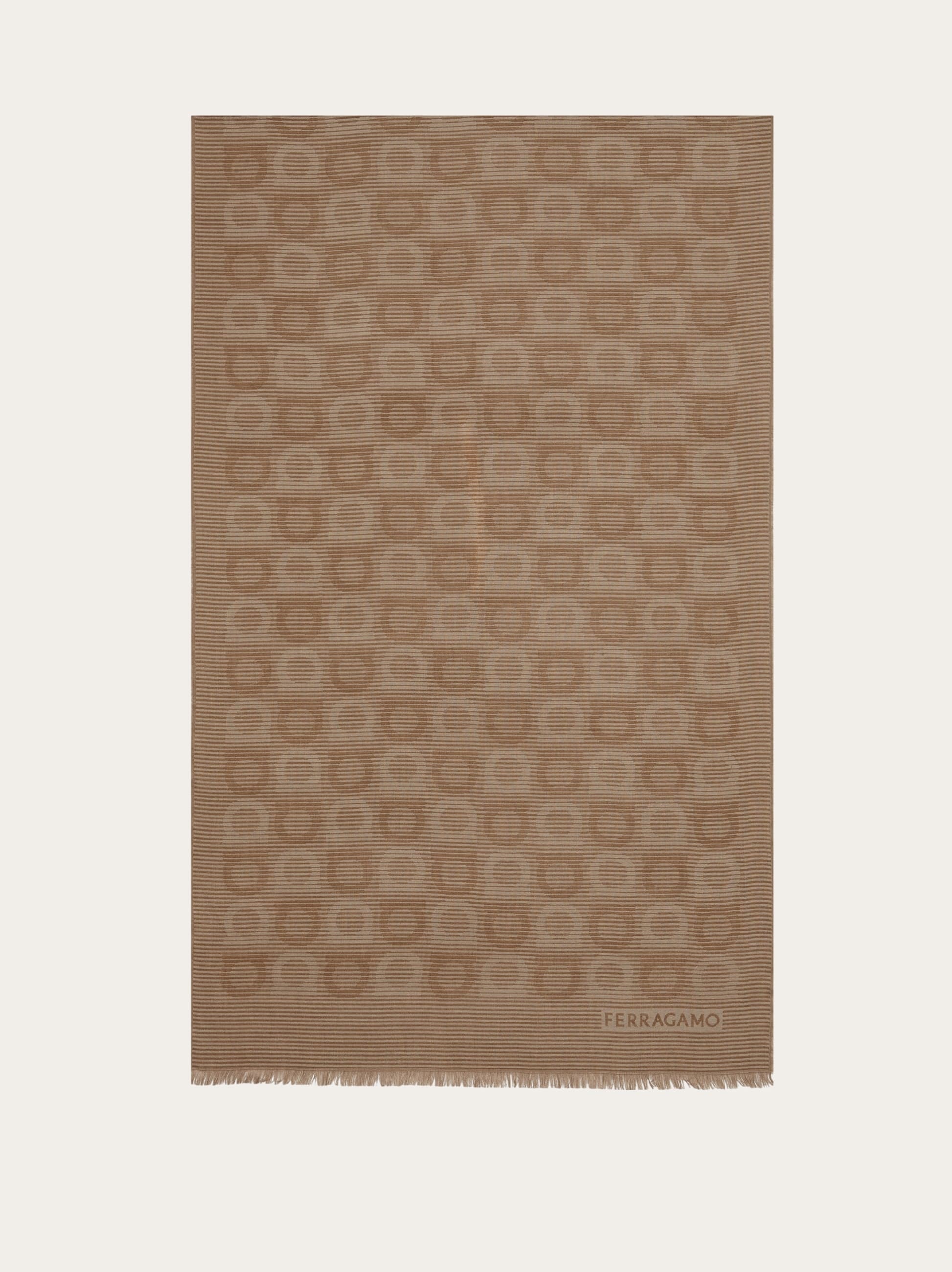 Gancini pattern scarf - 1