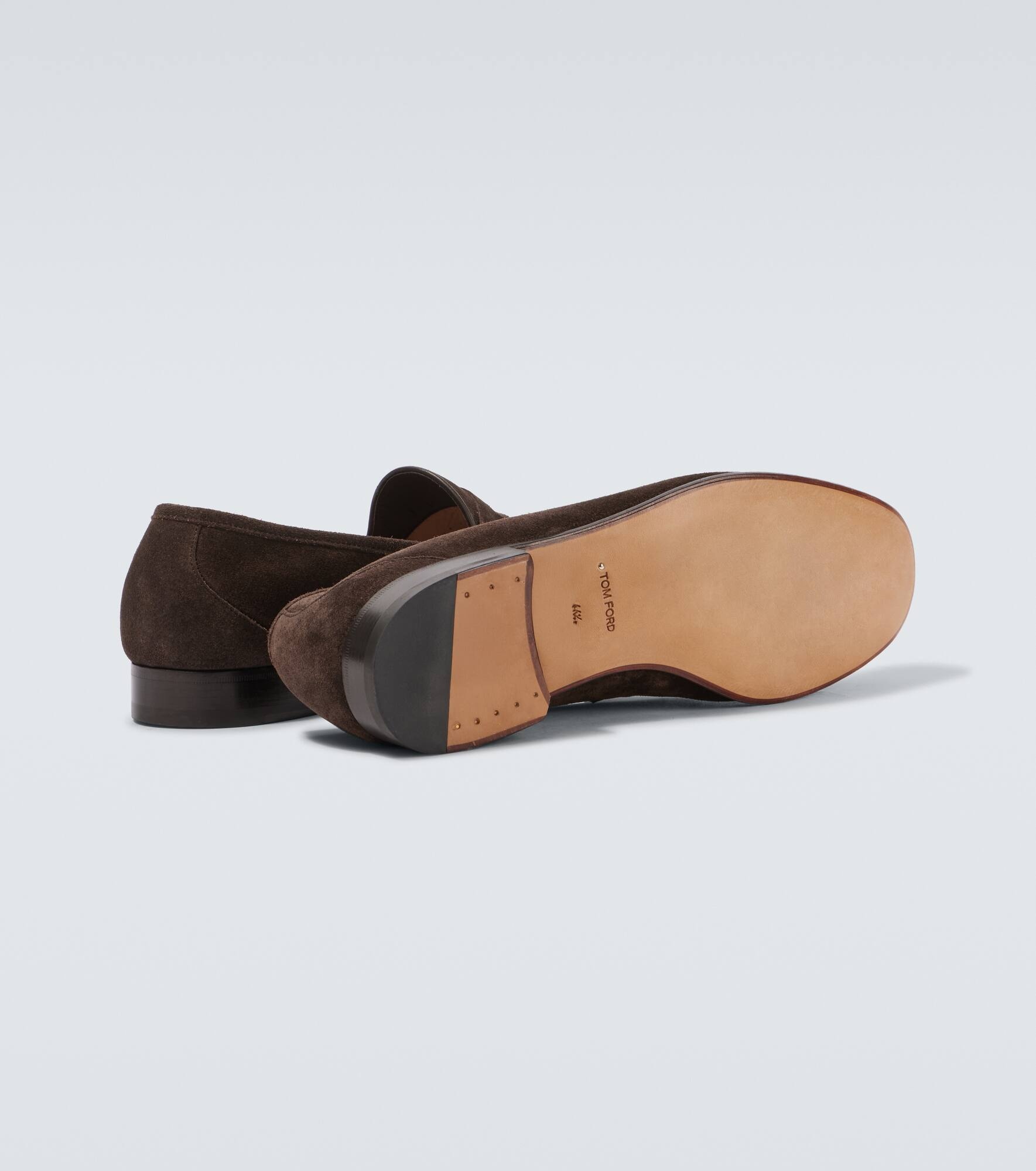 York suede penny loafers - 7