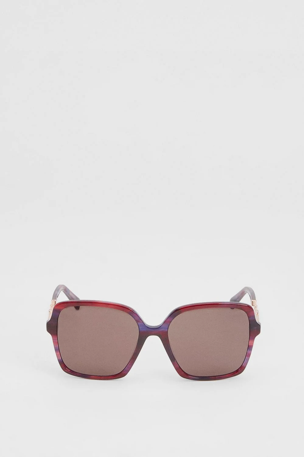 Tortoise Shell Rounded Sunglasses - 1