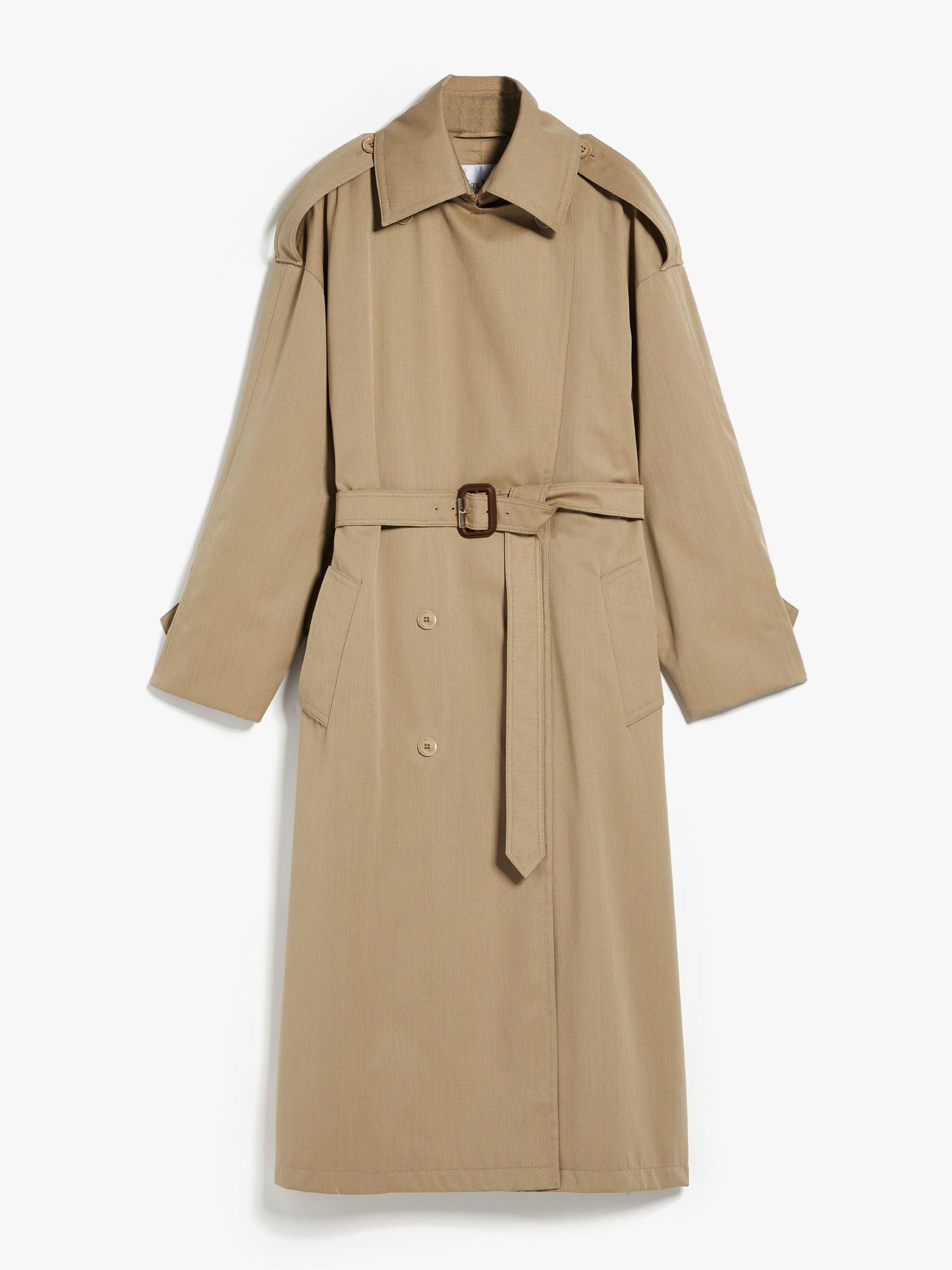 SALPA Oversize trench coat in water-resistant cotton and wool - 1