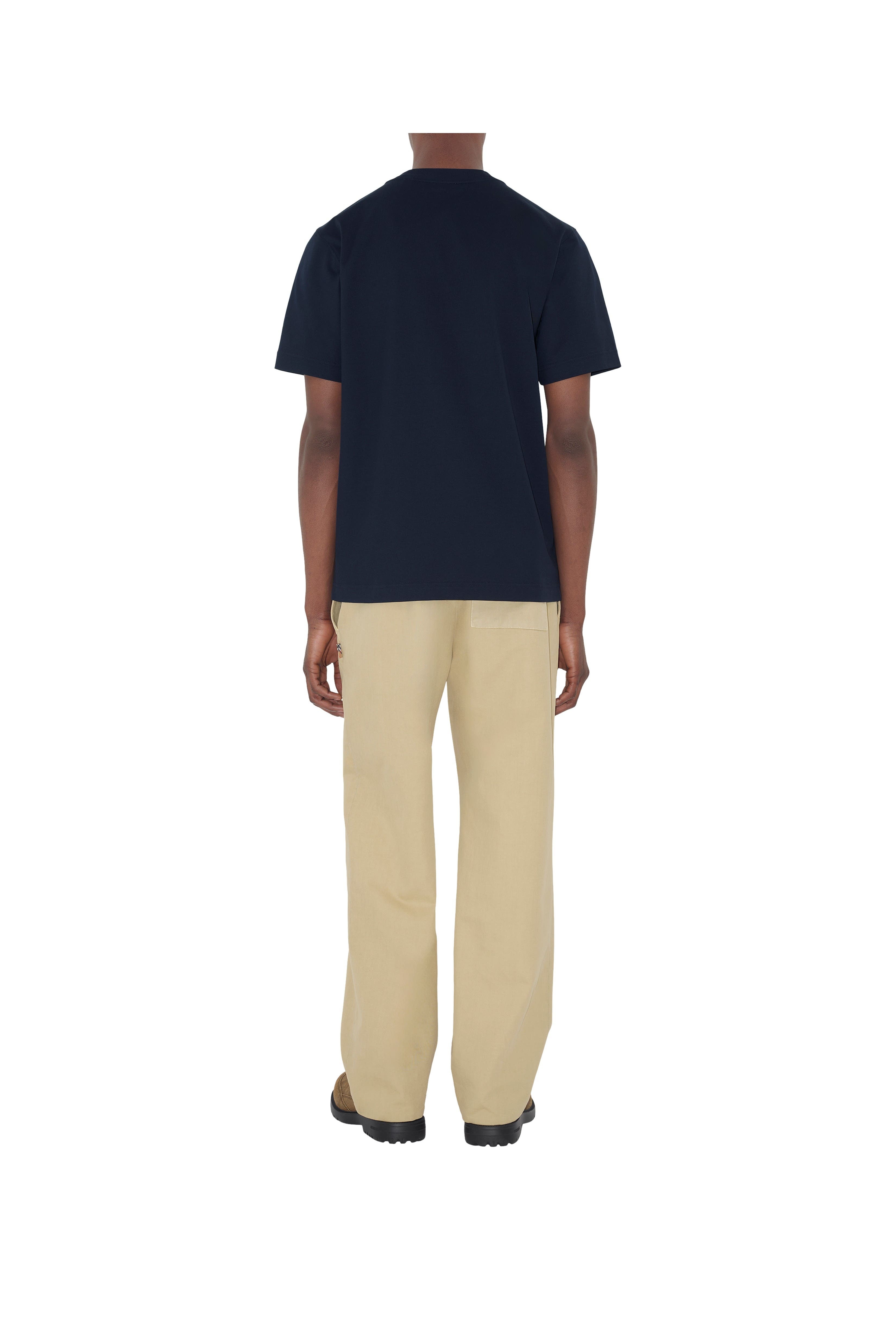 burberry Knight Stamp Cotton T-shirt in Navy at Nordstrom - 4