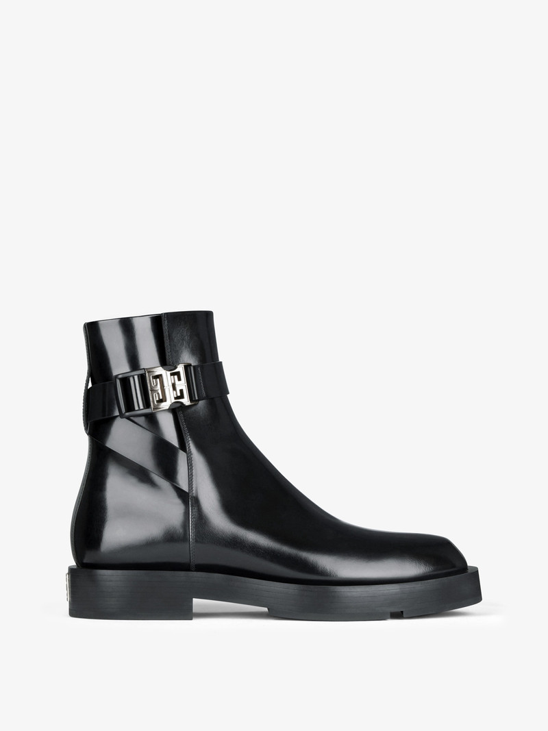 SQUARED BOOTS IN LEATHER WITH 4G BUCKLE 1