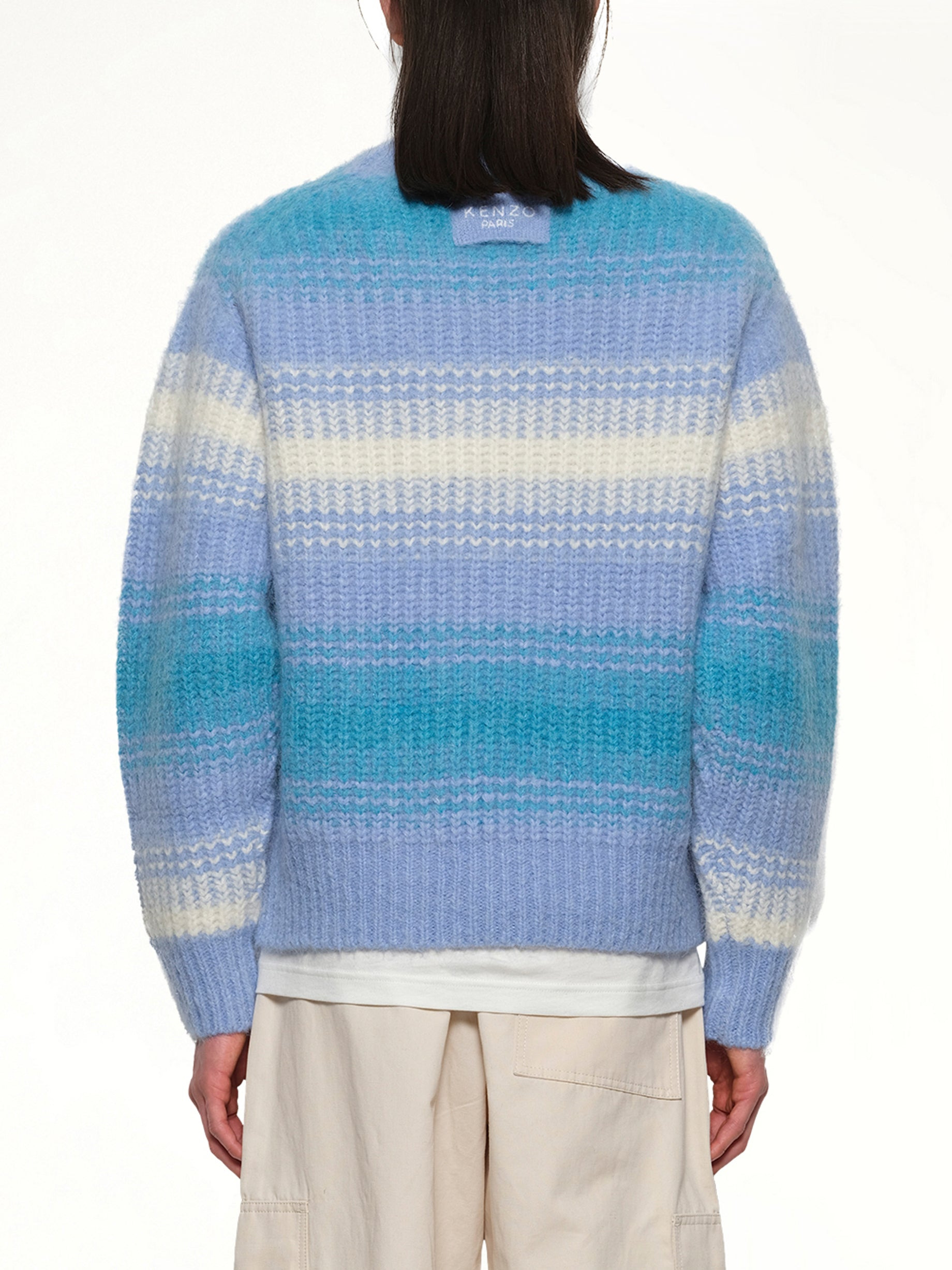 Kenzo Speed Stripe Jumper in Light Blue - 5