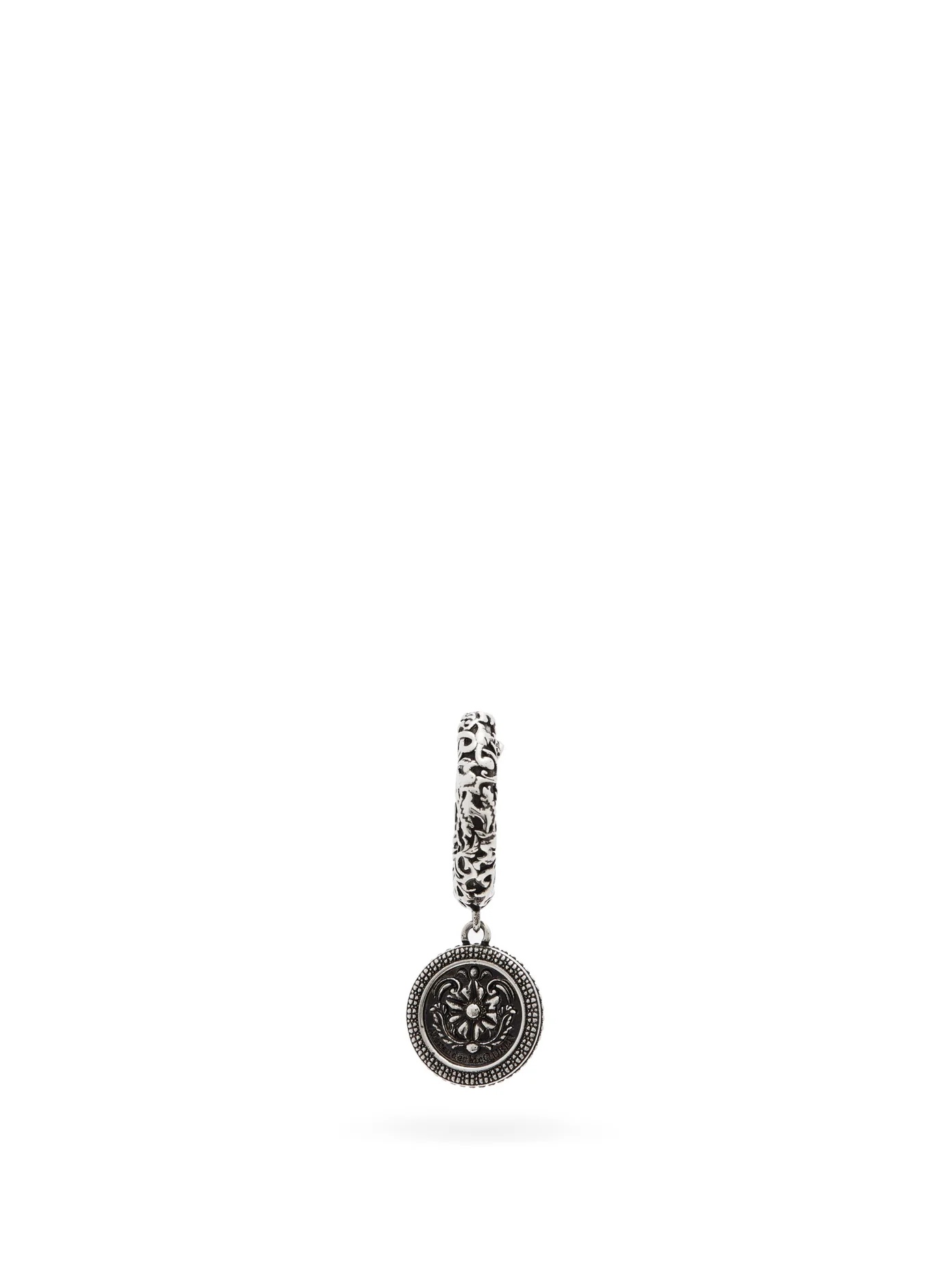 Coin-charm single earring - 1