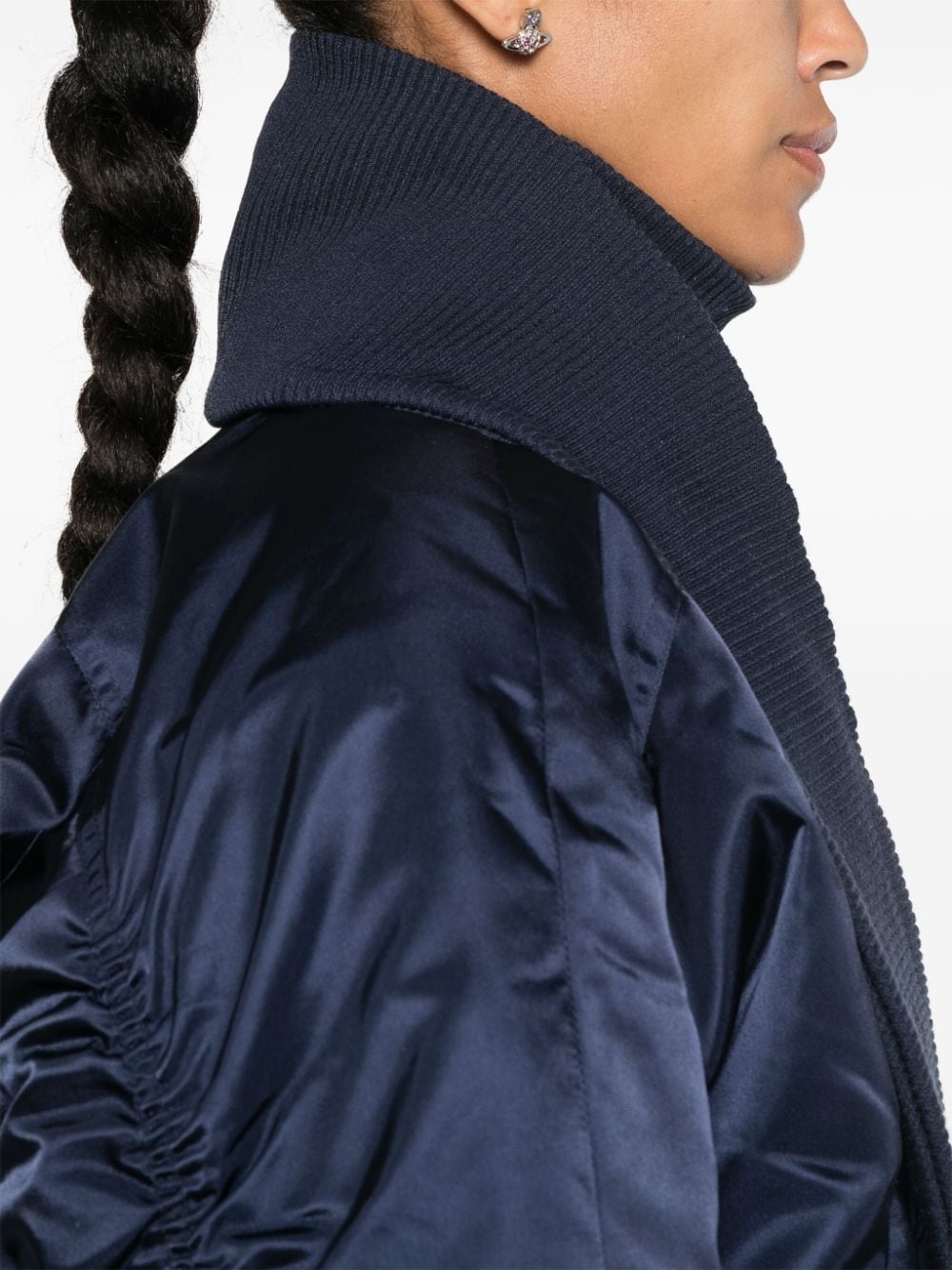 panel-detail bomber jacket - 5