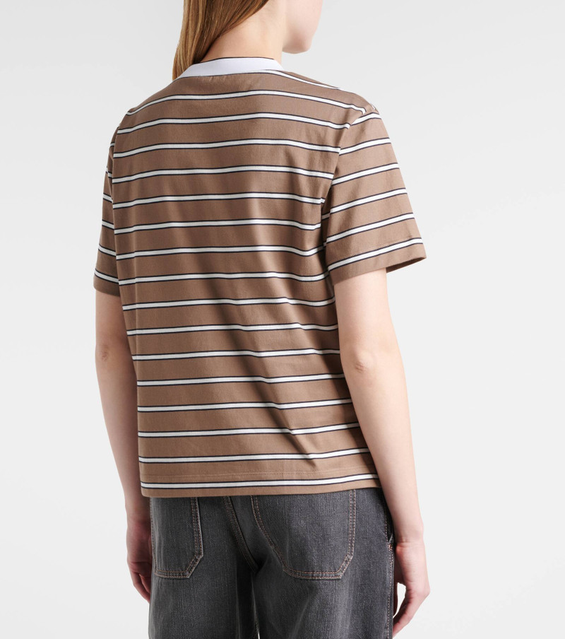 Striped cotton jersey T-shirt 5