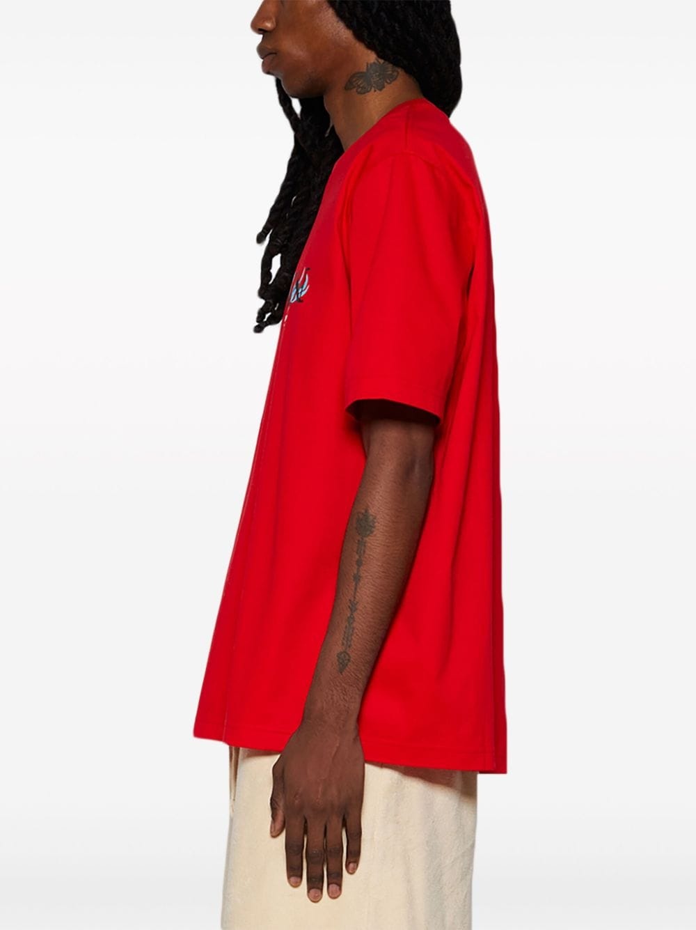 logo-print cotton T-shirt - 4