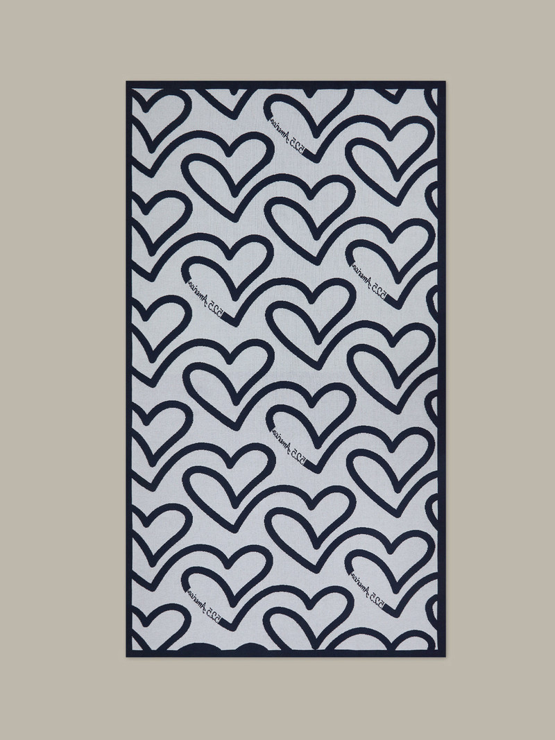 525 america Wisteria: Heart and Logo Cotton Throw outlook
