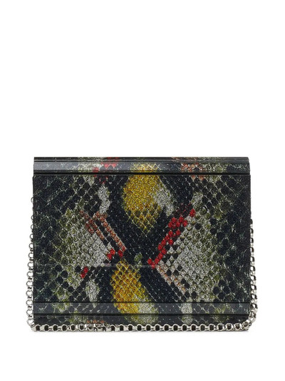 JIMMY CHOO Candy python-print clutch bag outlook