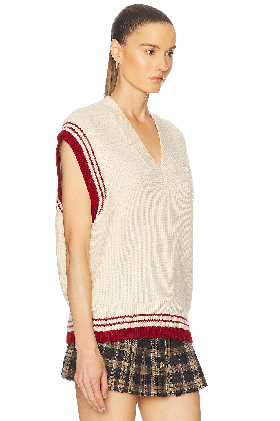 Ribbed Sweater Vest - 2
