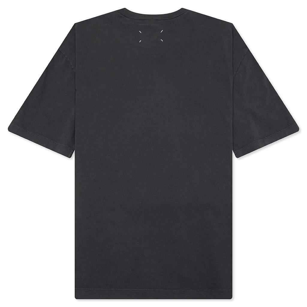 NUMBER LOGO COTTON T-SHIRT - WASHED BLACK - 2