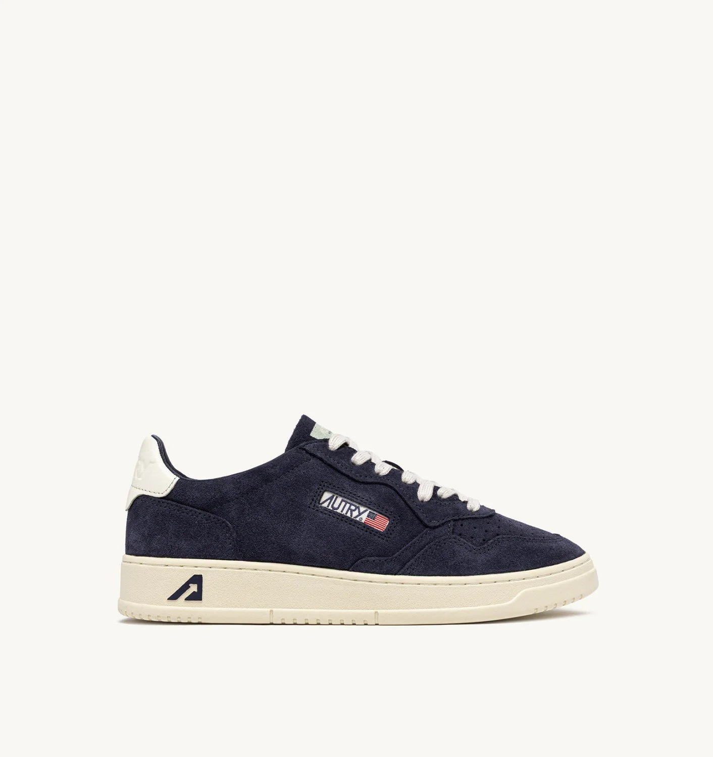 MEDALIST LOW SNEAKERS IN SPACE AND WHITE SUEDE - 1