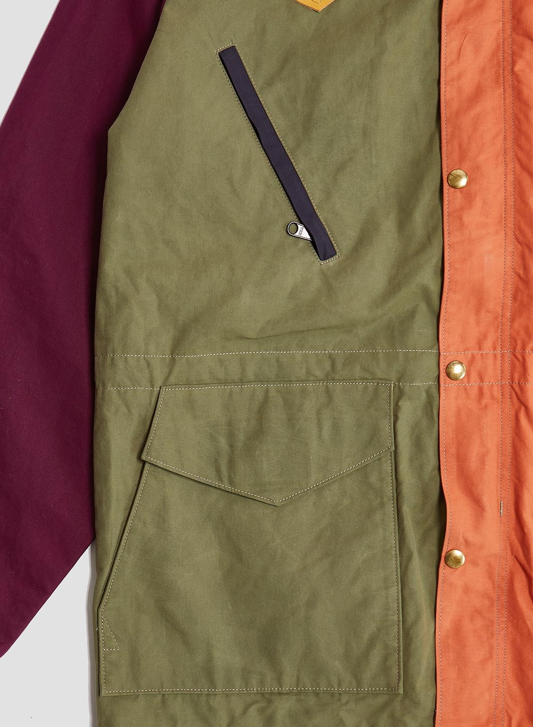 Rocky Mountain Featherbed x Nigel Cabourn Mountain Parka Dry Wax in Multicolour - 11