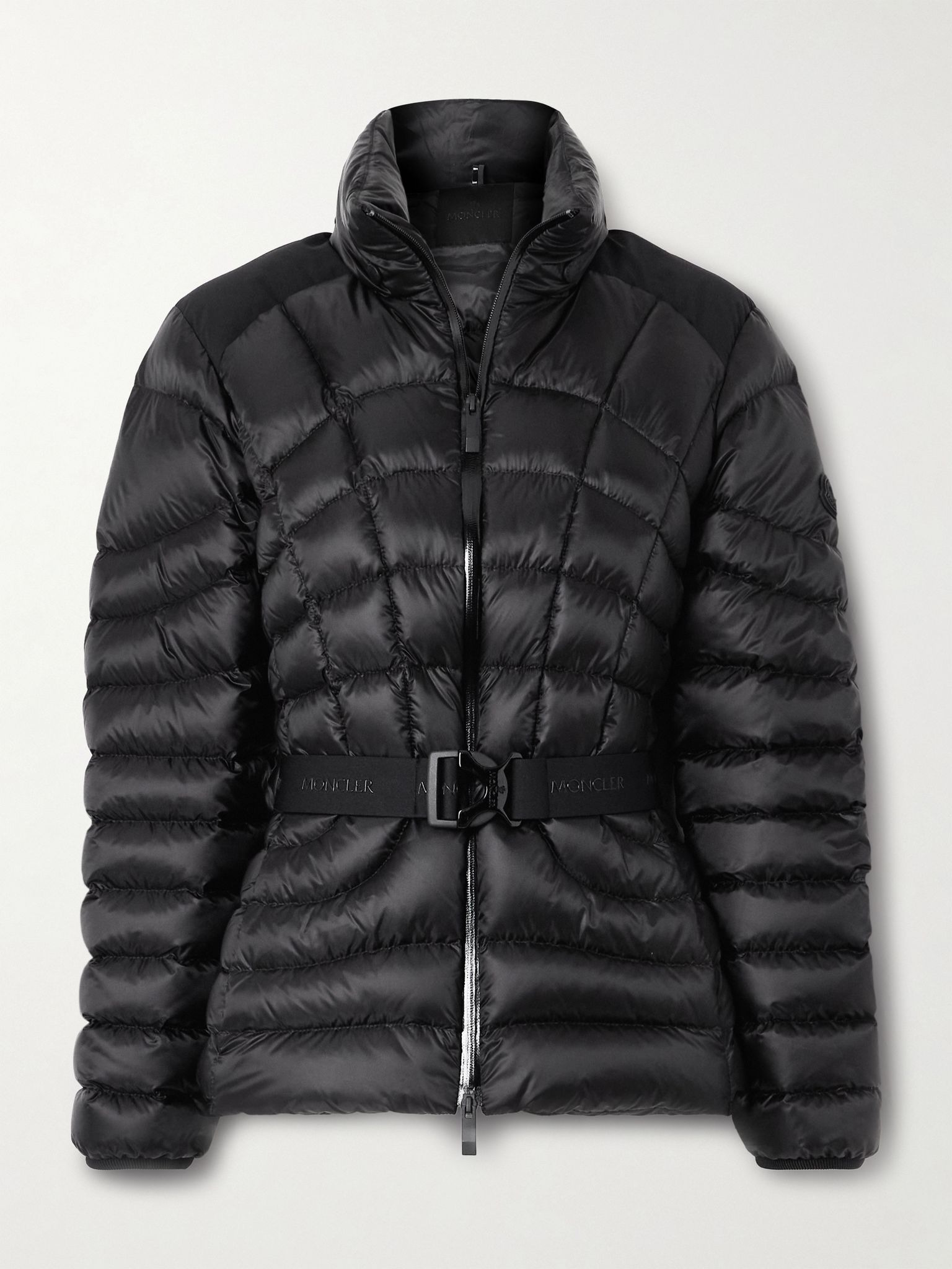 Gramont hooded belted quilted shell down jacket Black - 1