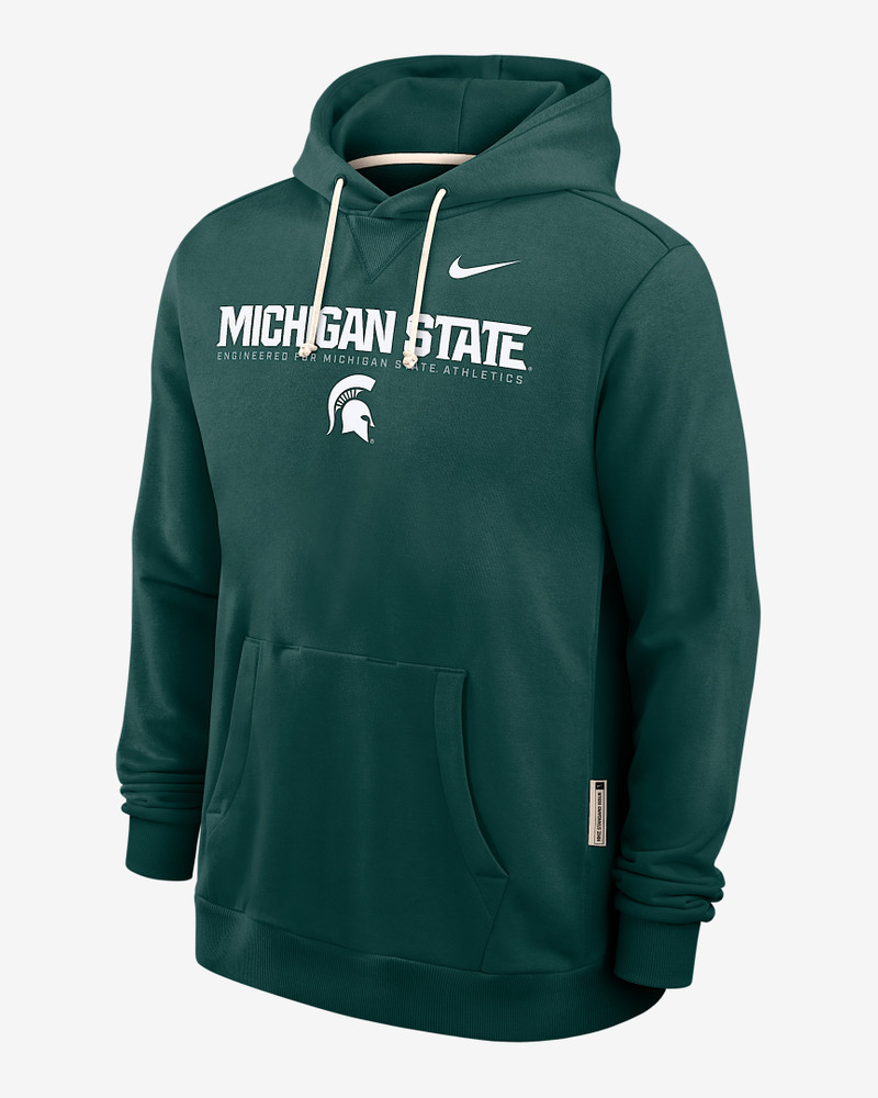 Michigan State Sideline Men's Nike Dri-FIT College Pullover Hoodie 1