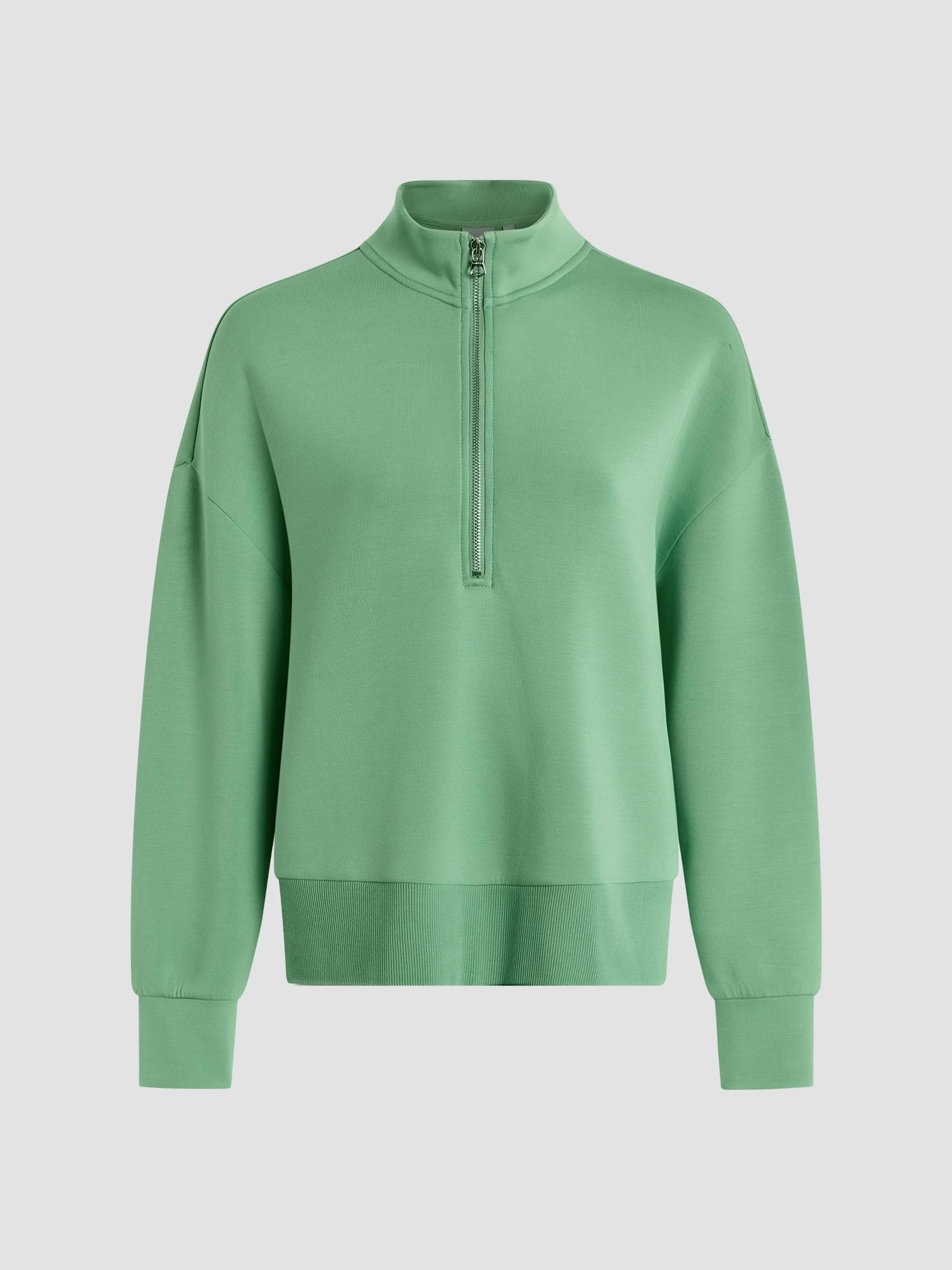 Women's Mavis Half-Zip Sweatshirt - Green Spruce - 1