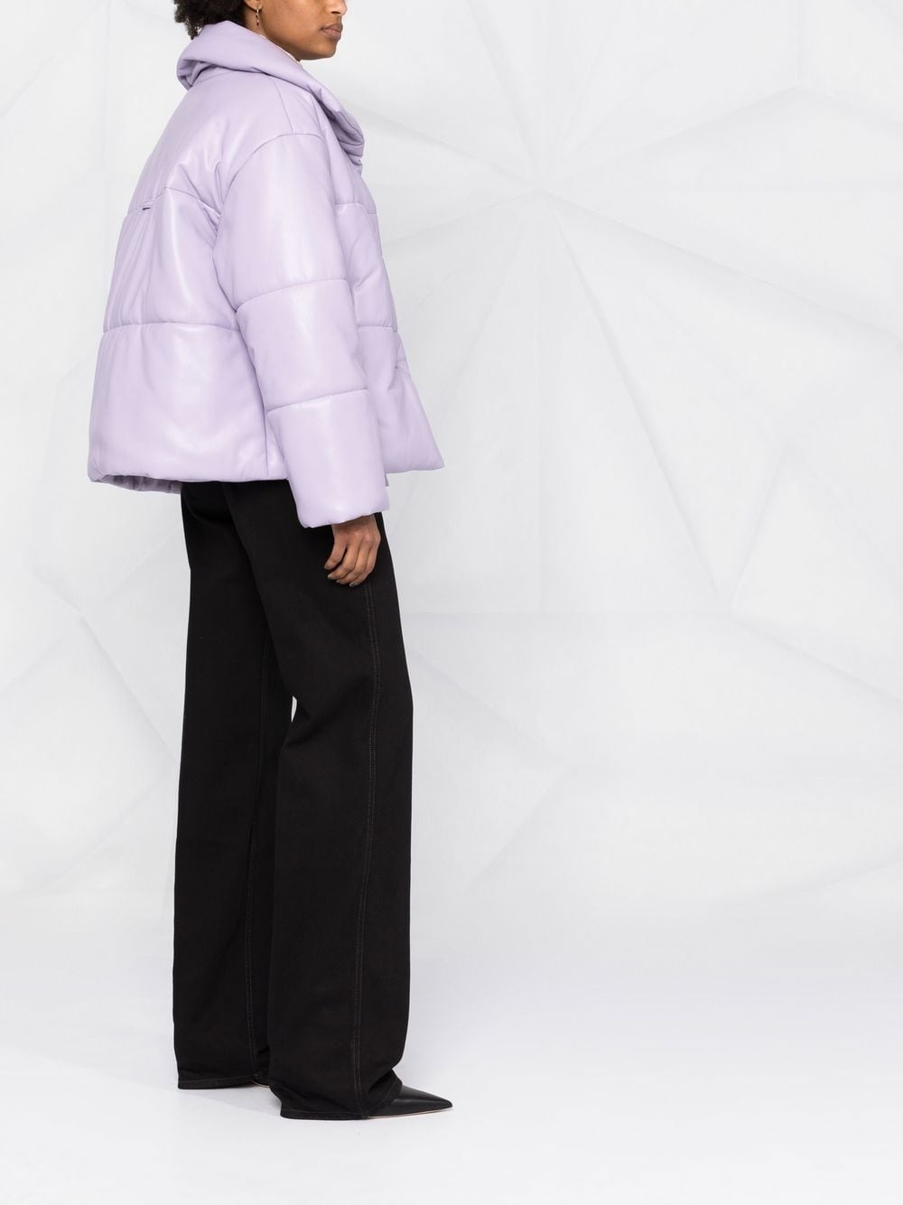 high-neck puffer jacket - 4