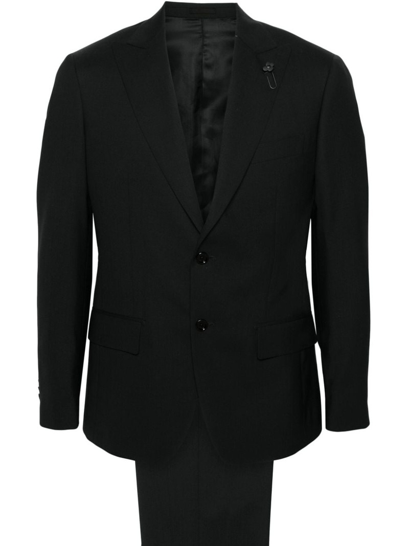 single-breasted wool suit 1