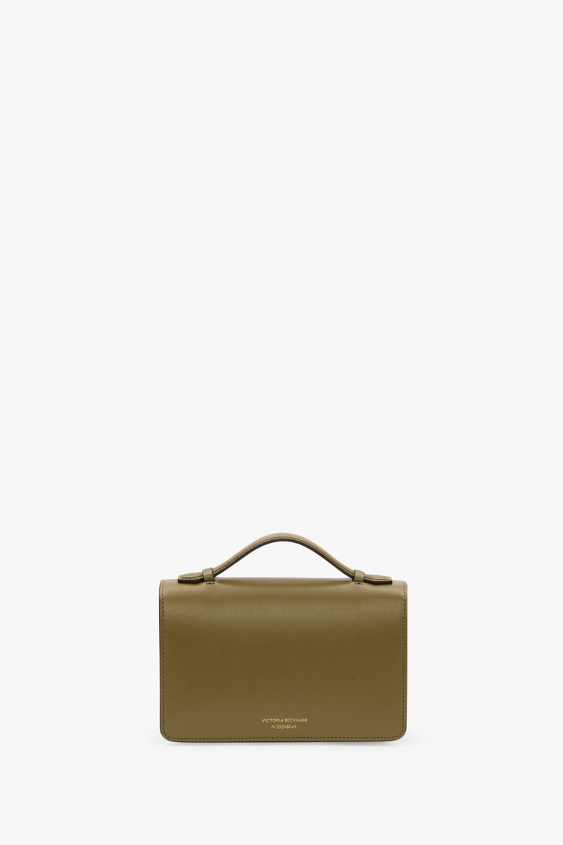 Victoria Beckham Mini Dorian Bag In Cactus Green Leather outlook