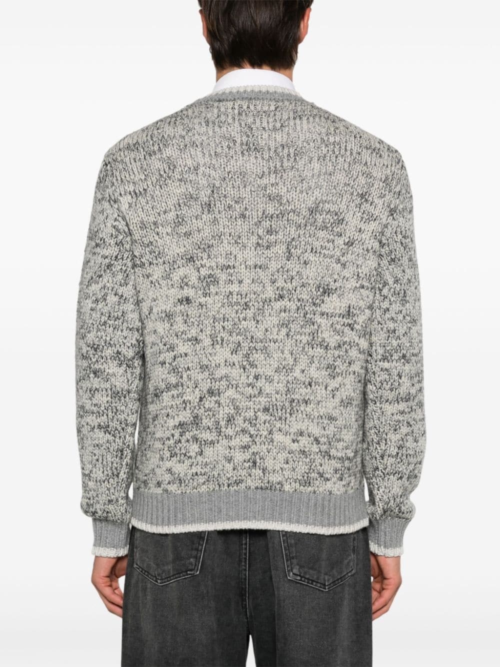 mélange-effect sweater - 4