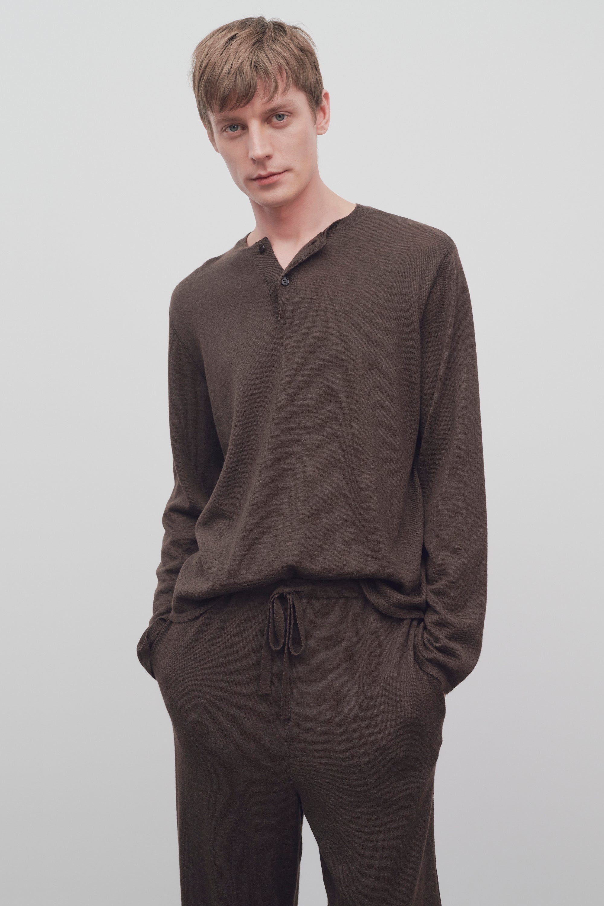 Ennio Top in Llama and Silk - 3