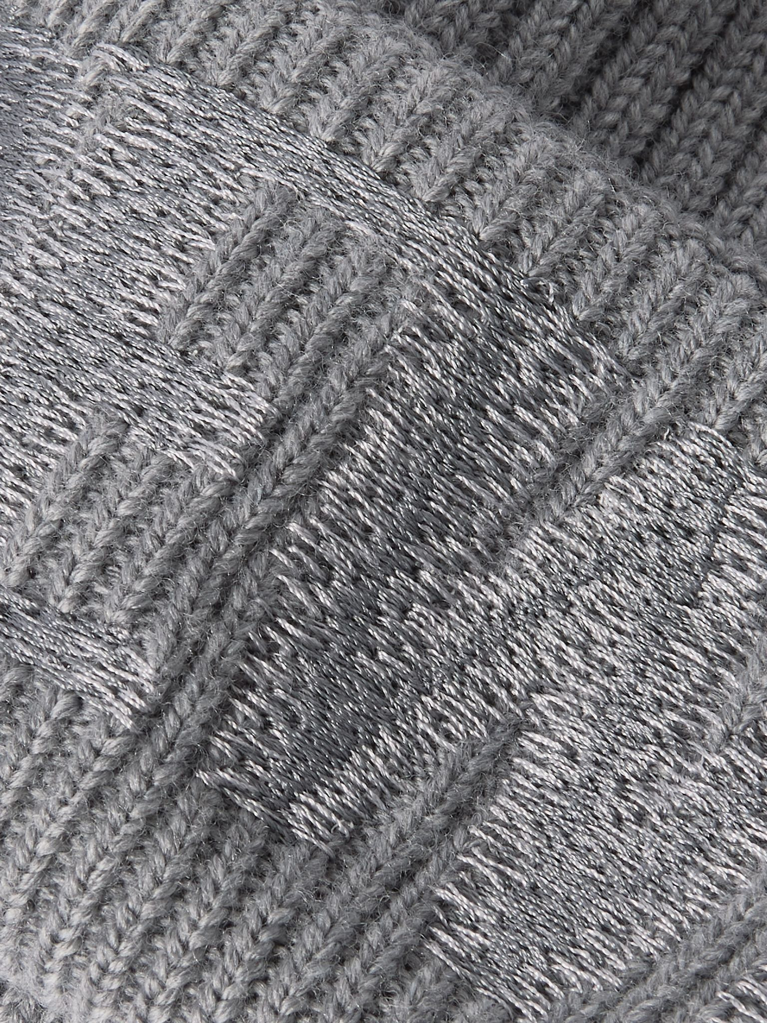 Embroidered wool beanie Gray - 3