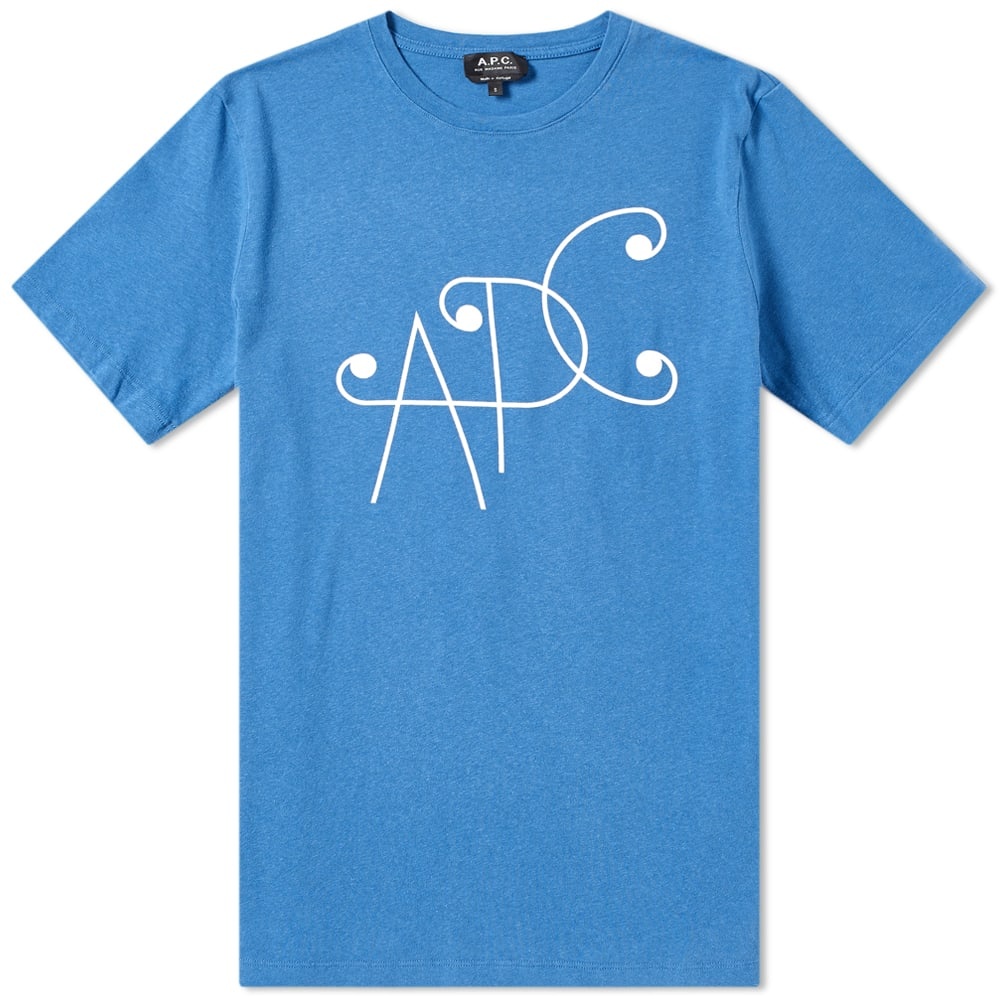 A.P.C. Scroll Logo Tee - 1