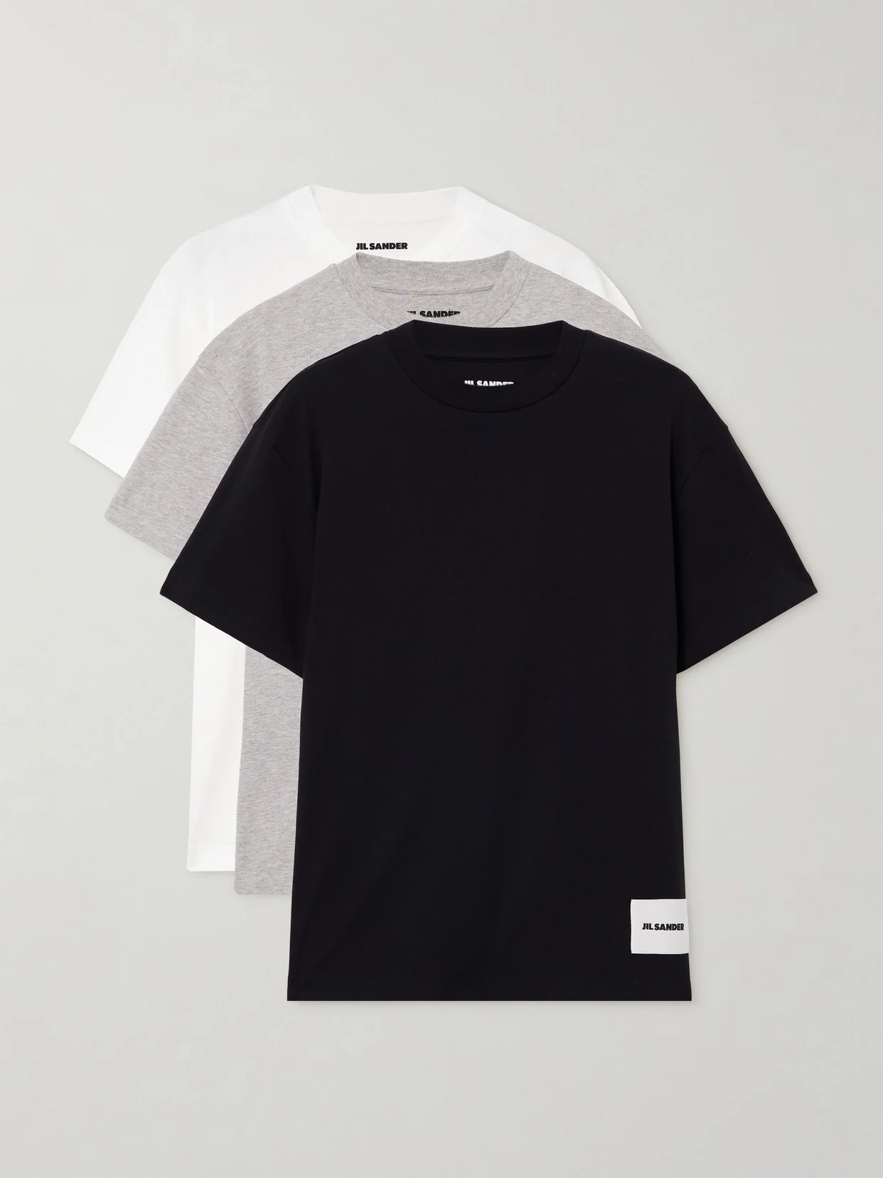 Three-pack Appliquéd Cotton-jersey T-shirts - 1