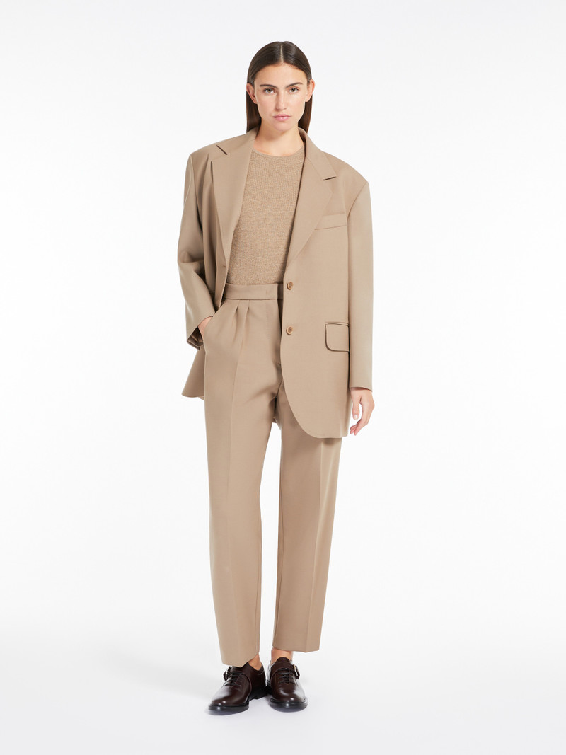 Max Mara VERBANO Slim-fit, stretch-wool trousers outlook
